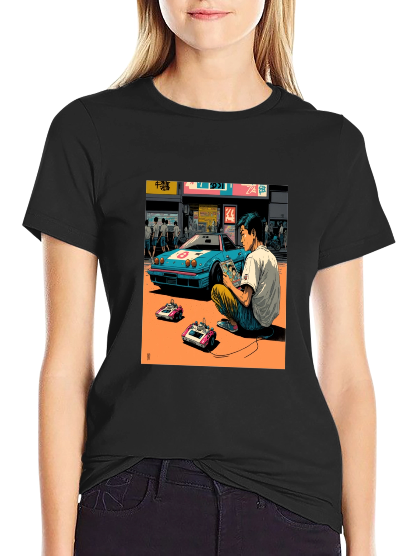 Black Retro Gaming T-Shirt view 2