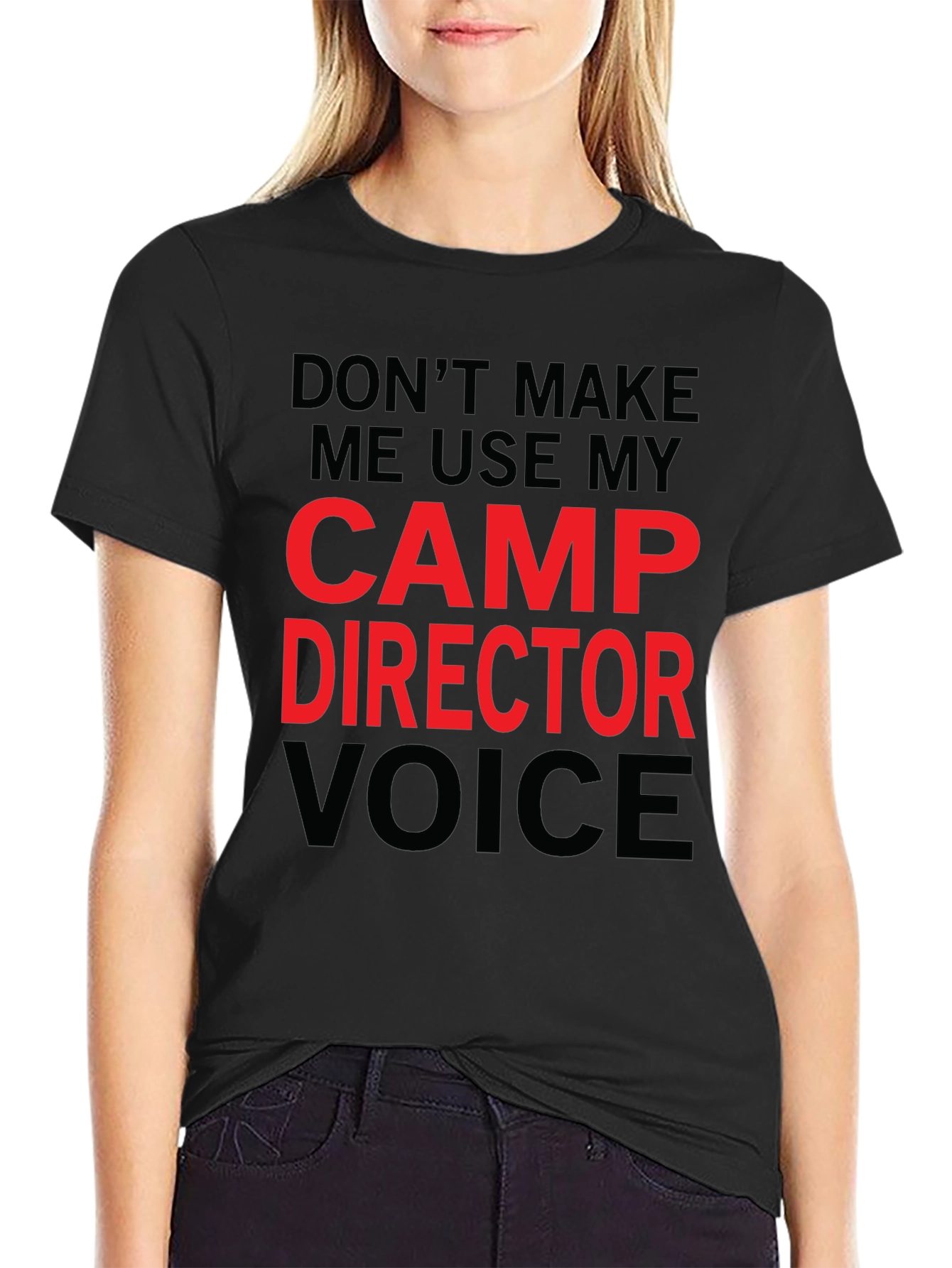 Black Camp Director T-Shirt - Funny Camping Gift view 2