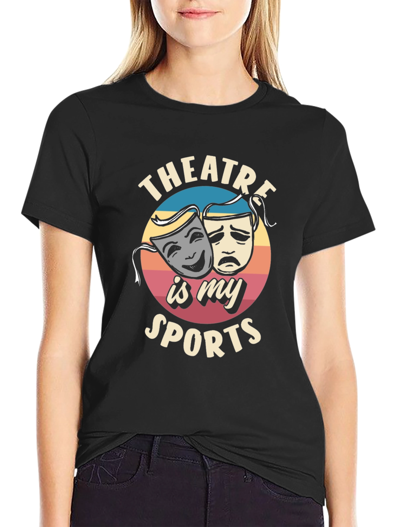 Black Theatre is My Sport T-Shirt view 2