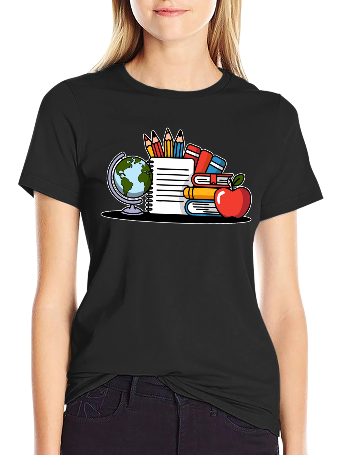 Black Teacher T-Shirt Back to School view 2