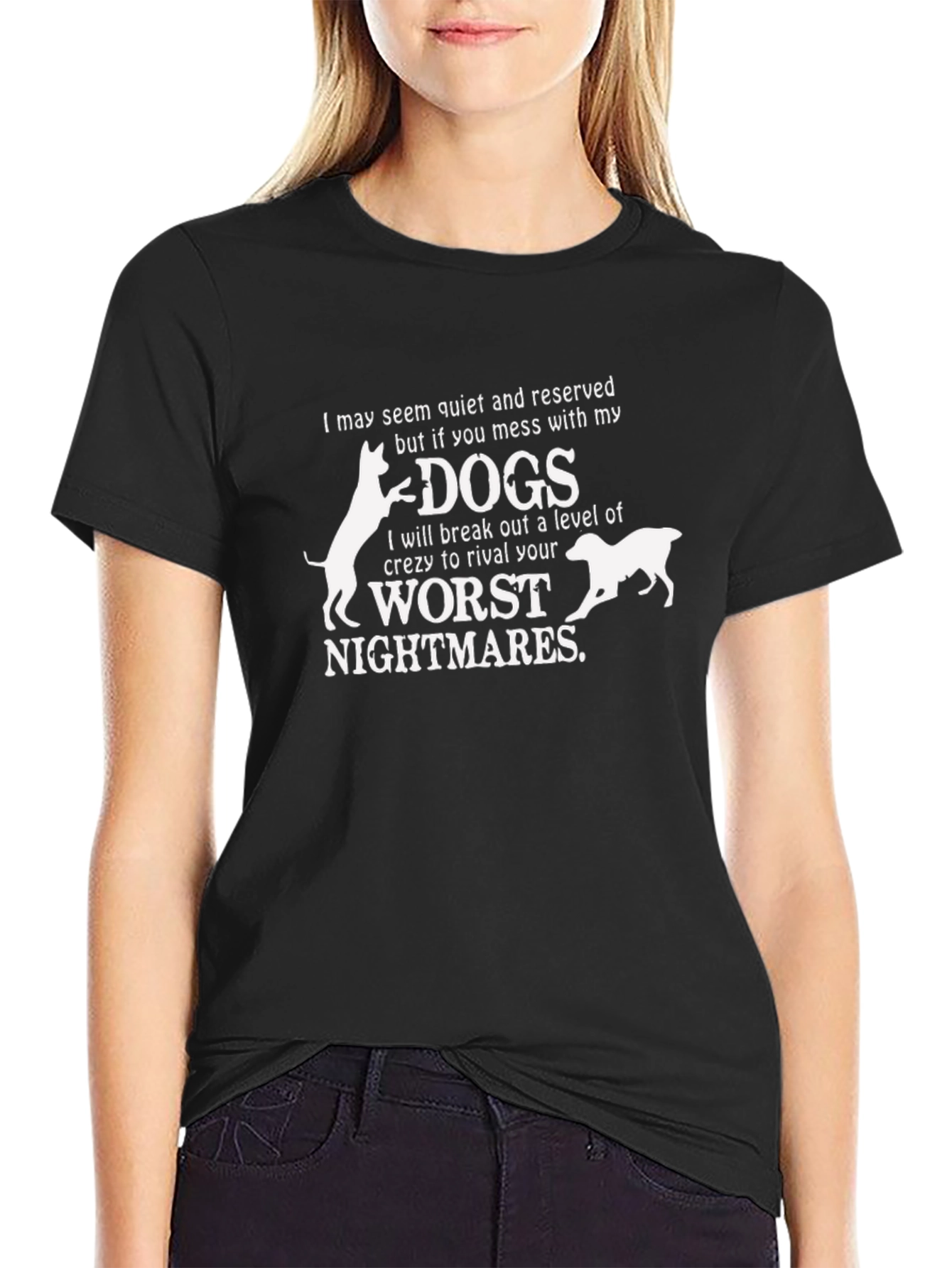 Black Dog Lover T-Shirt - Funny Dog Quote Tee view 2