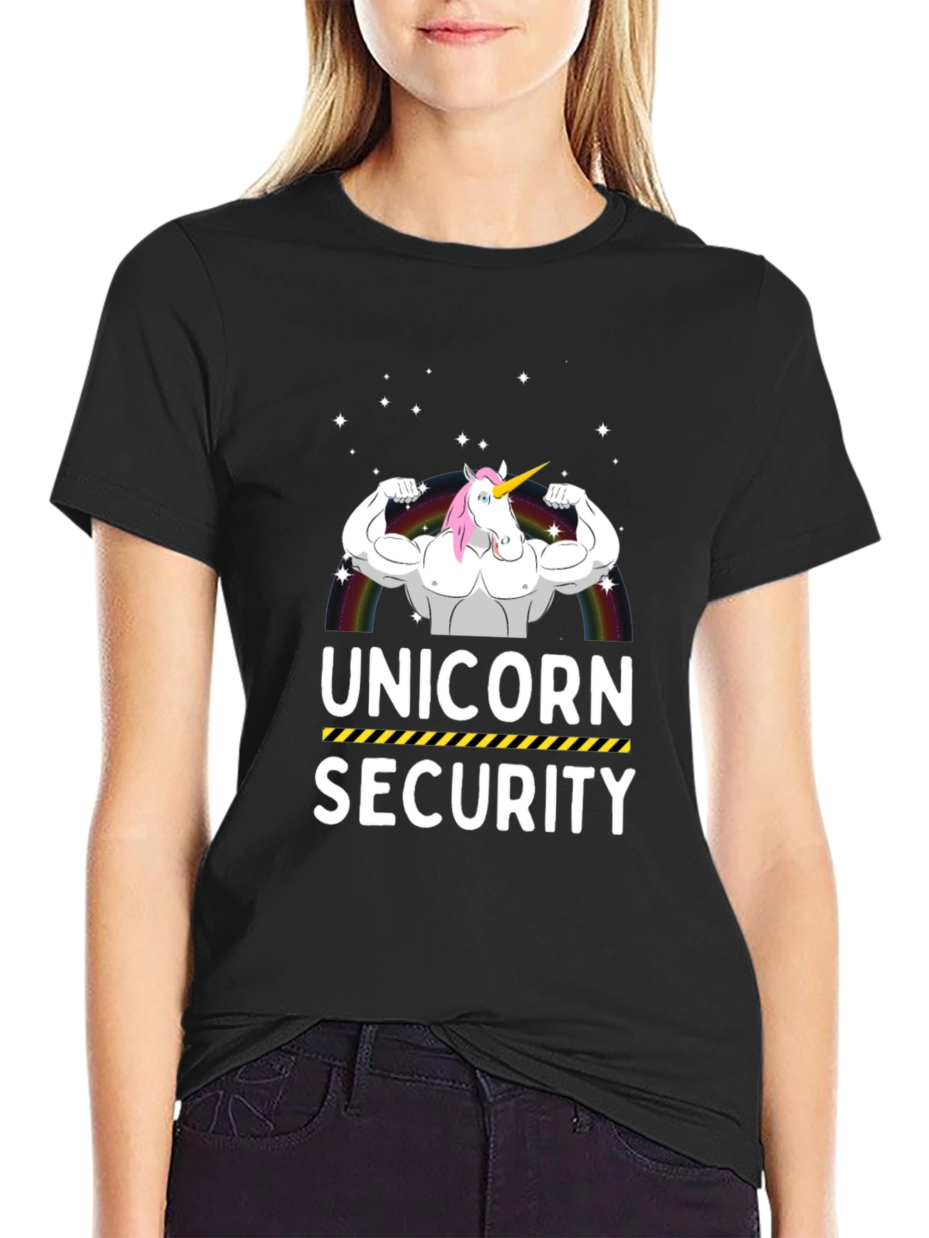 Black Unicorn Security T-Shirt view 2