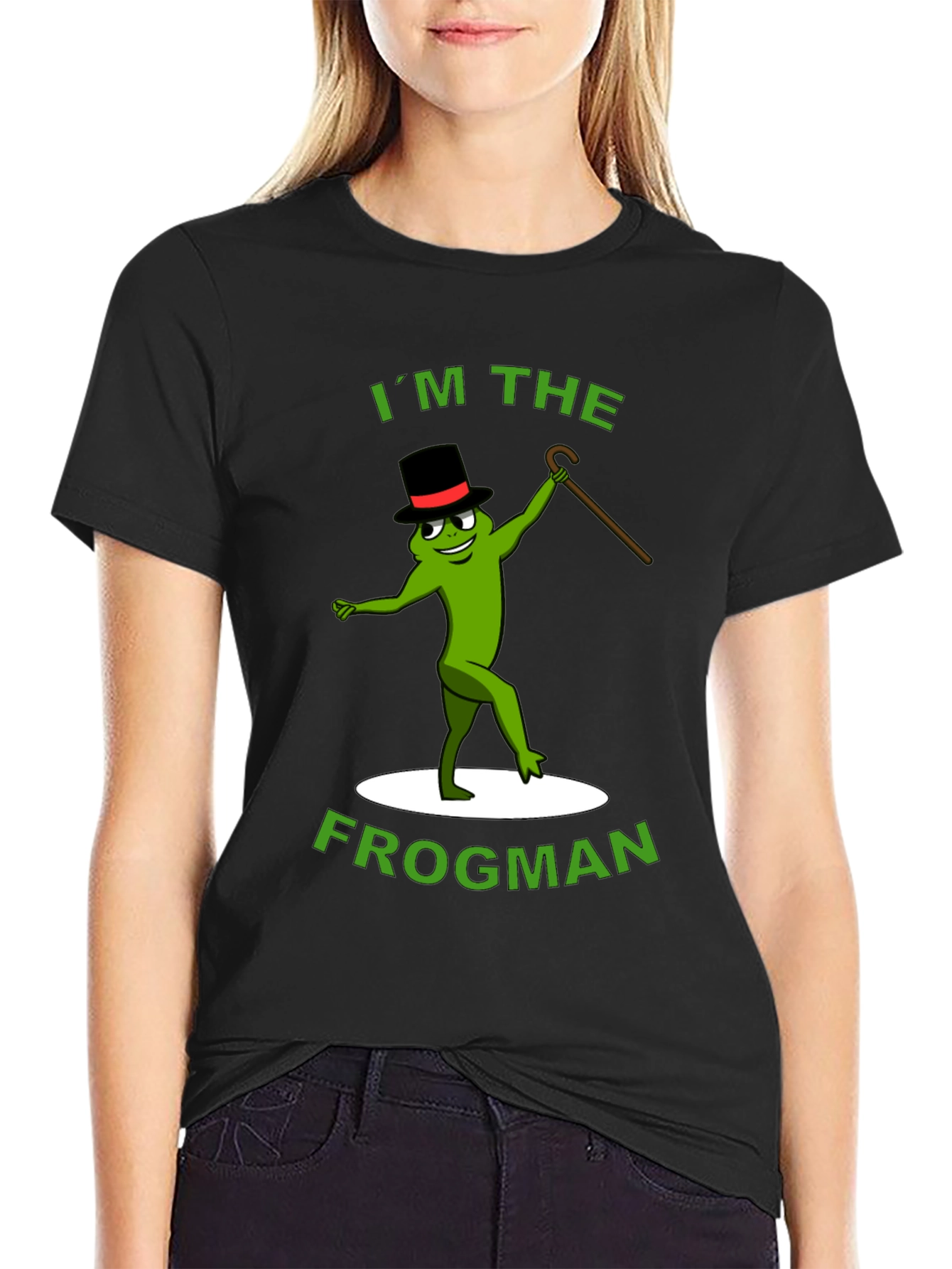 Black I'm The Frogman T-Shirt view 2
