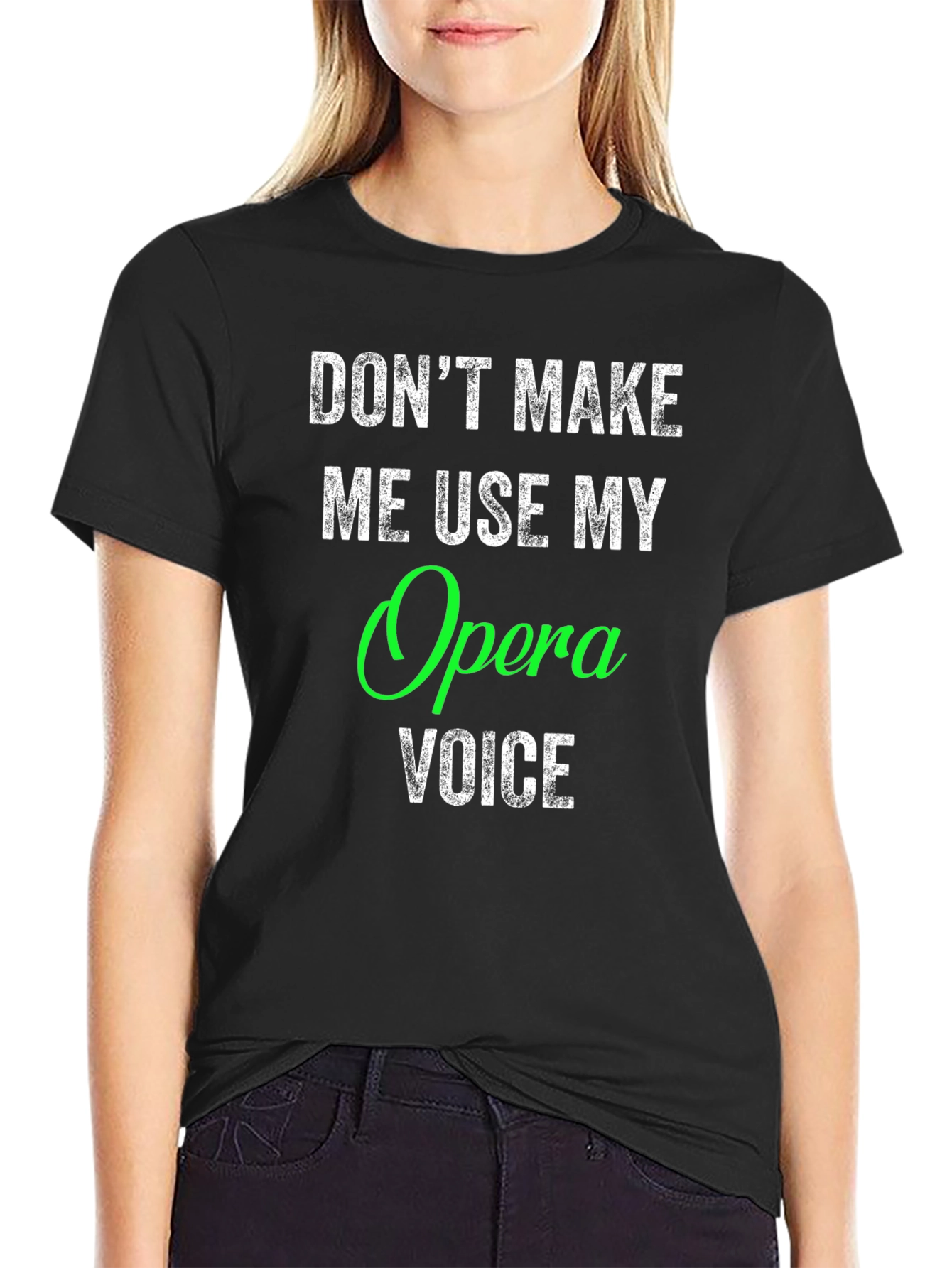 Black Opera Voice T-Shirt - Funny Music Gift view 2