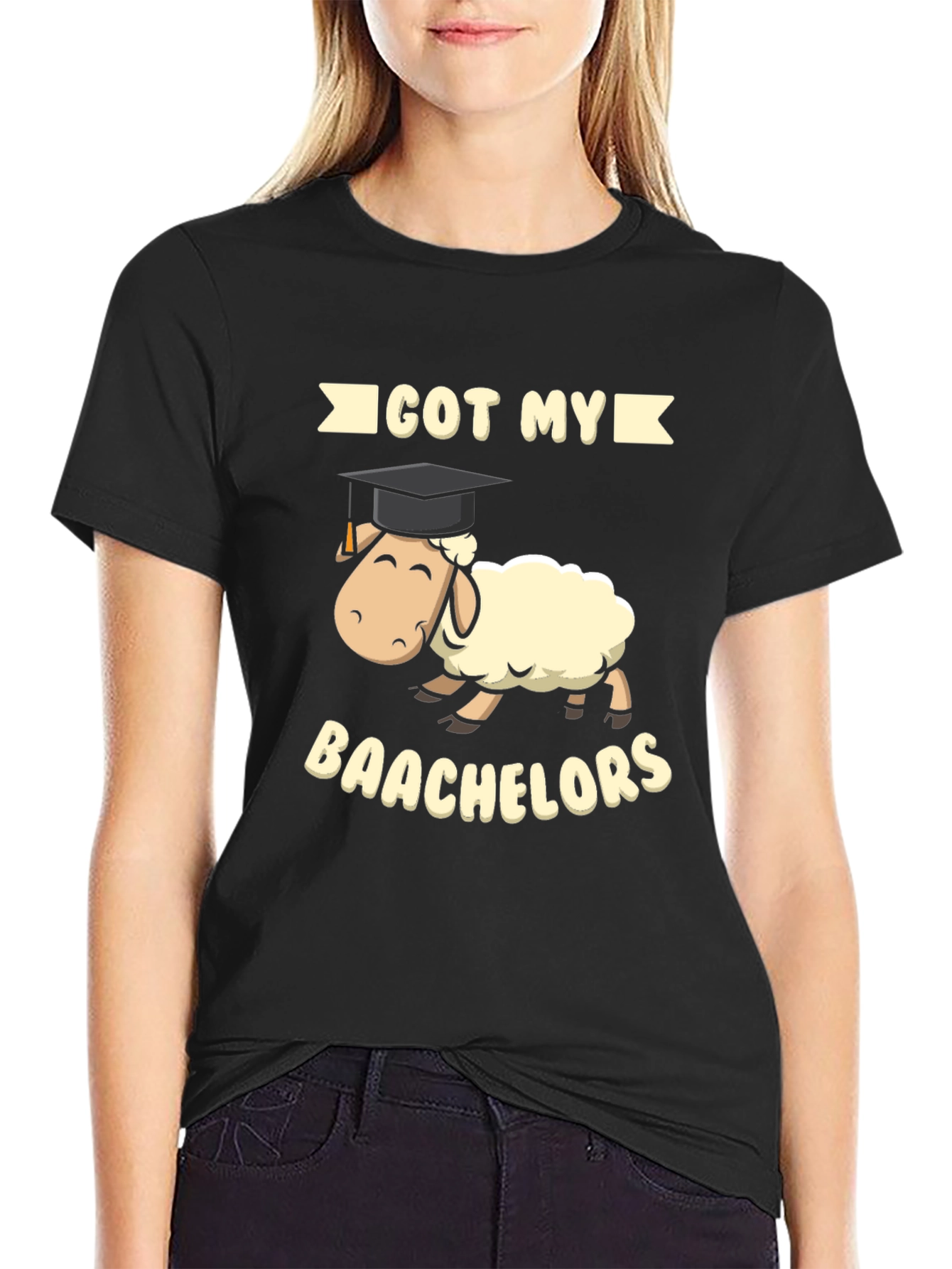 Black Got My Baachelors Graduation T-Shirt view 2