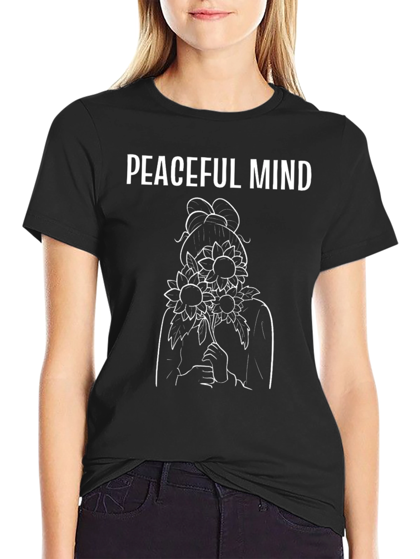 Peaceful Mind Sunflower Graphic Tee - Unisex - 2