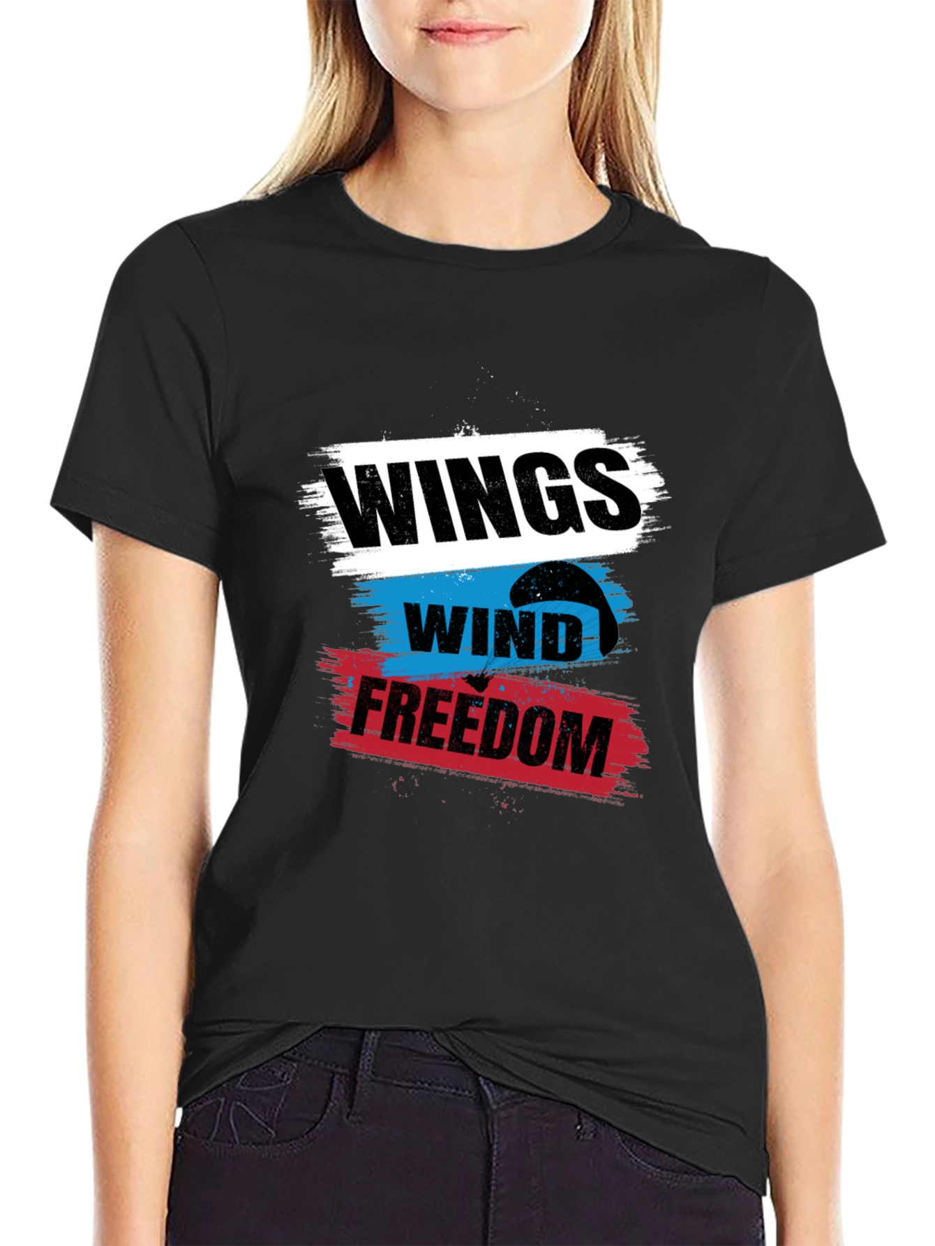 Wings Wind Freedom Tee - Stylish Graphic T-Shirt - 2