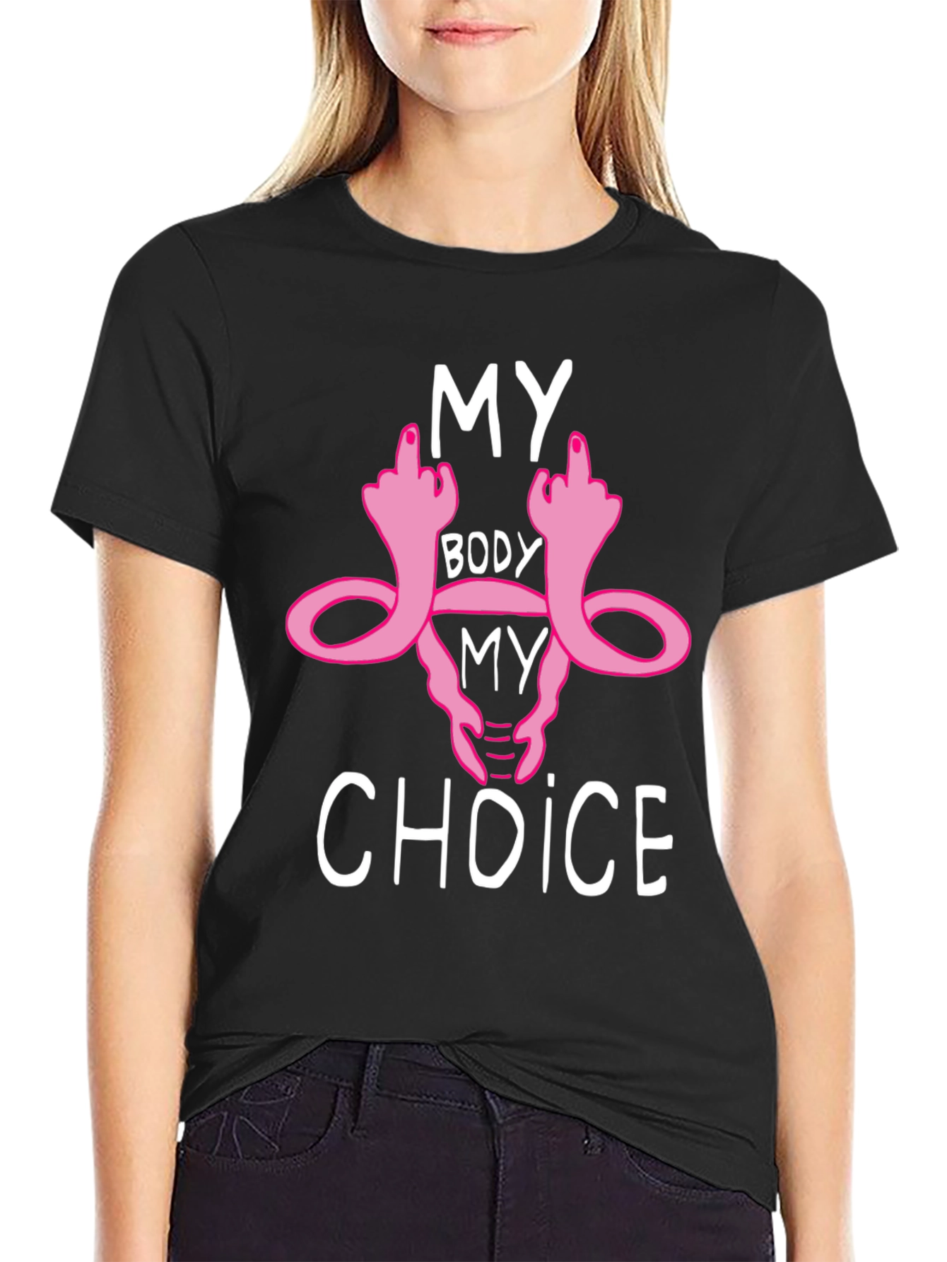 Black My Body My Choice Graphic Tee view 2