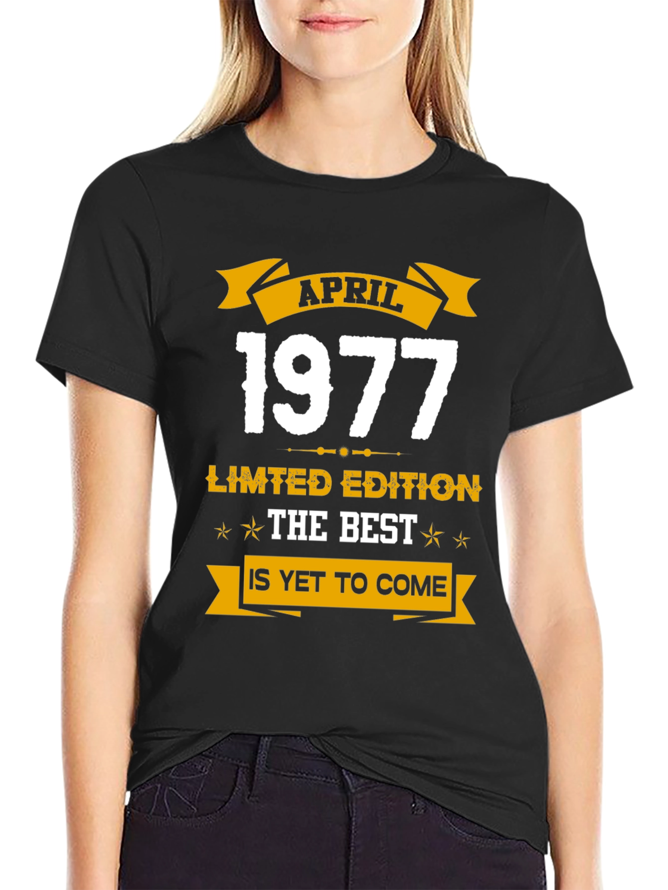Black April 1977 Limited Edition Graphic T-Shirt view 2