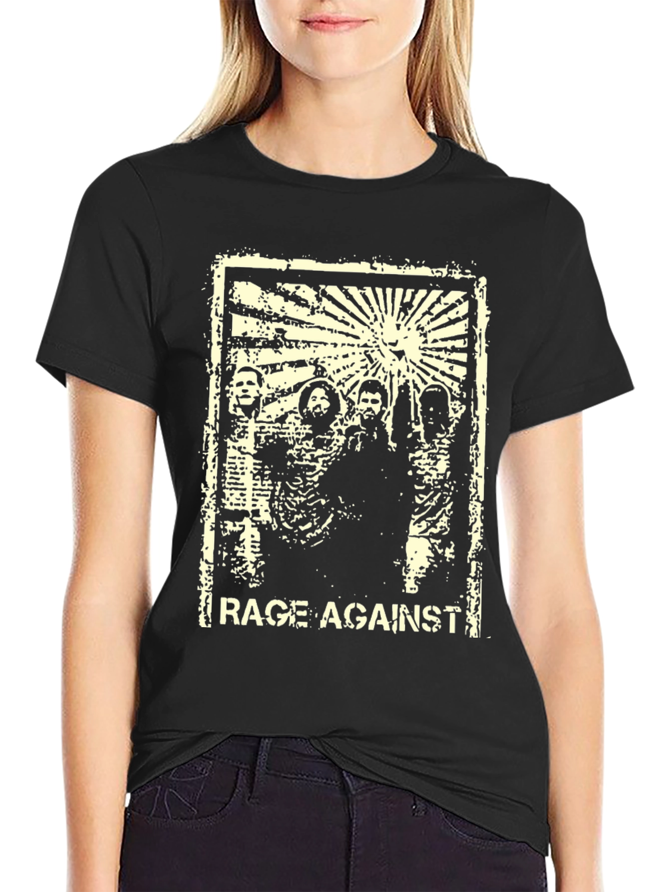 Black Rage Against the Machine Graphic T-Shirt view 2