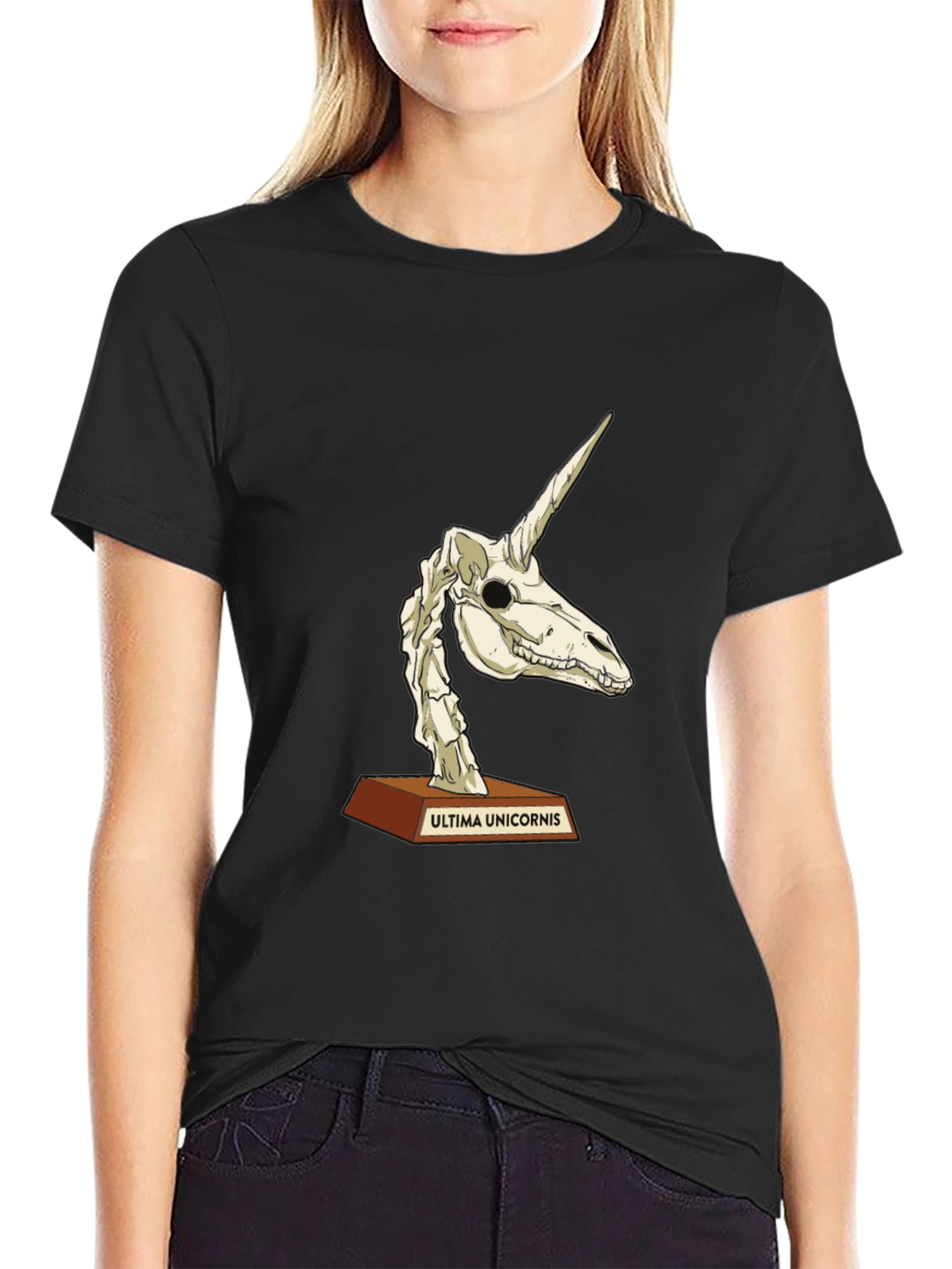 Black Unicorn Skeleton T-Shirt - Ultima Unicornis view 2