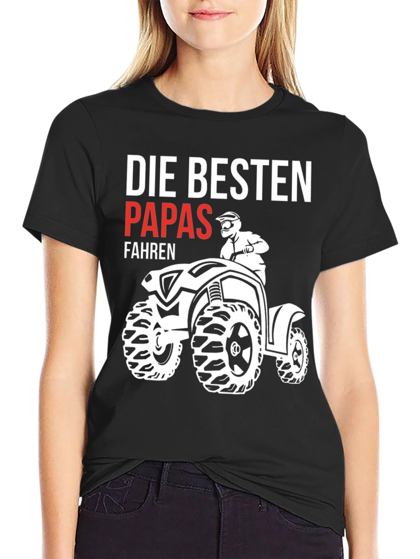 Black Best Dads ATV T-Shirt view 2