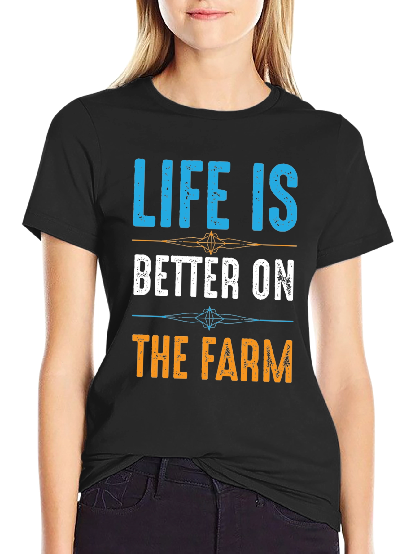 Black Life is Better on the Farm T-Shirt view 2