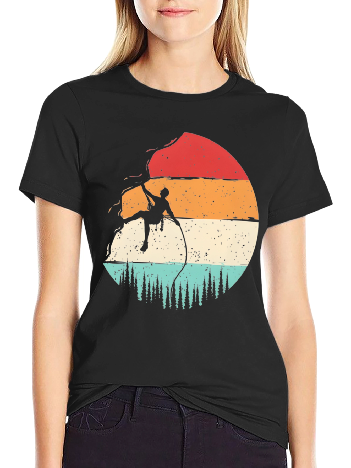Black Climber Graphic Tee - Adventure Style view 2