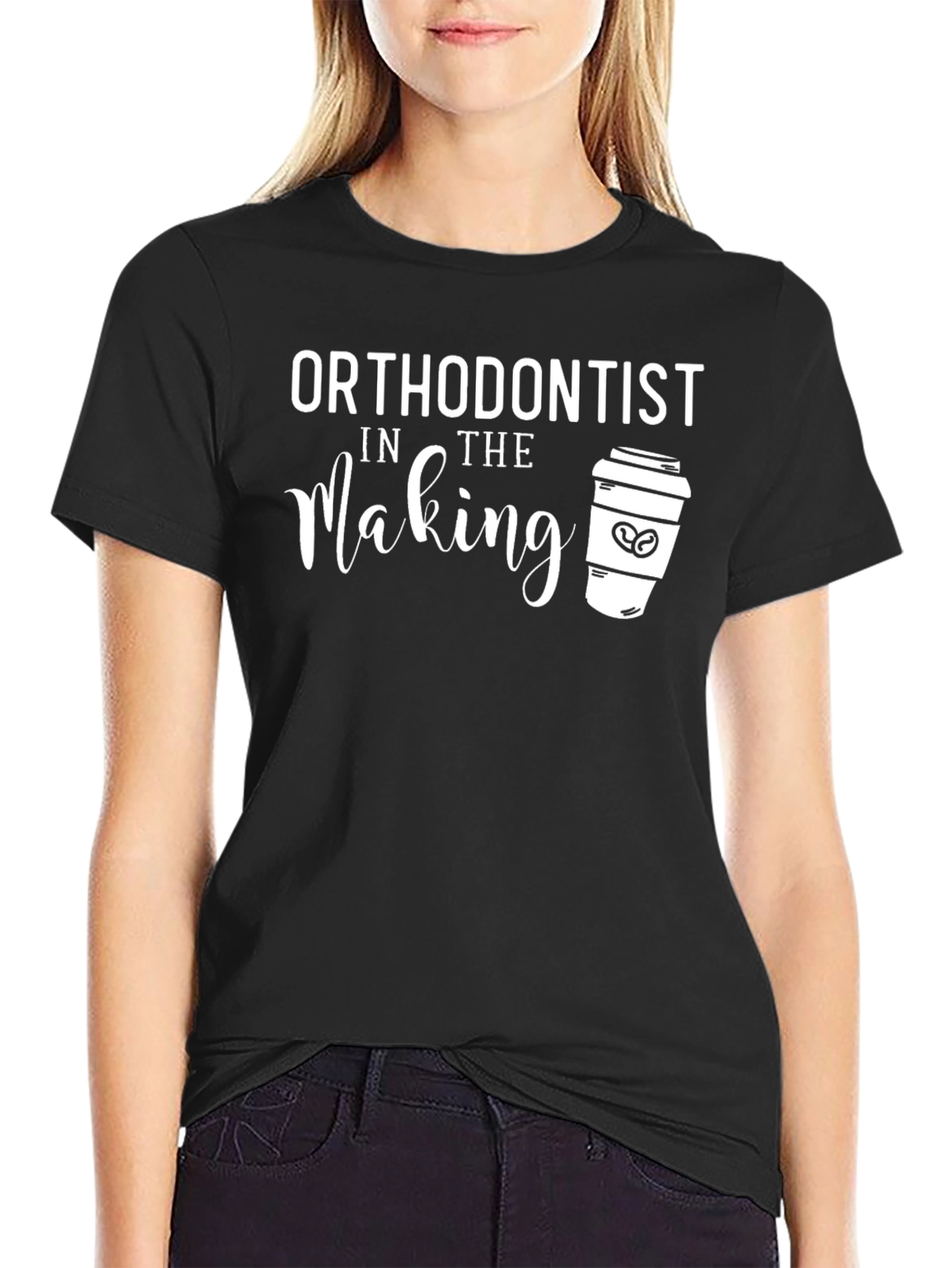 Black Orthodontist in the Making Graphic T-Shirt view 2