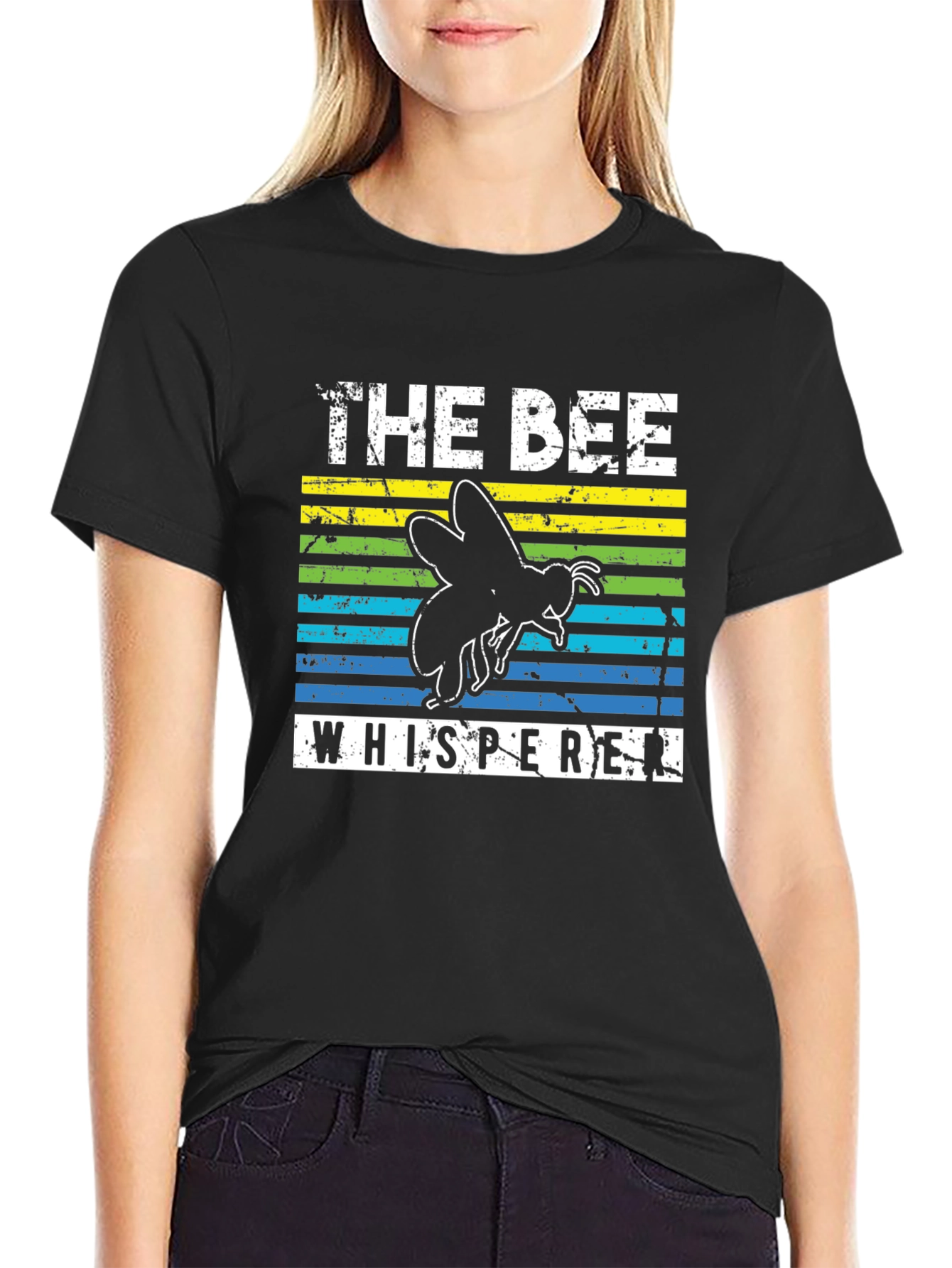 Black The Bee Whisperer Graphic Tee view 2