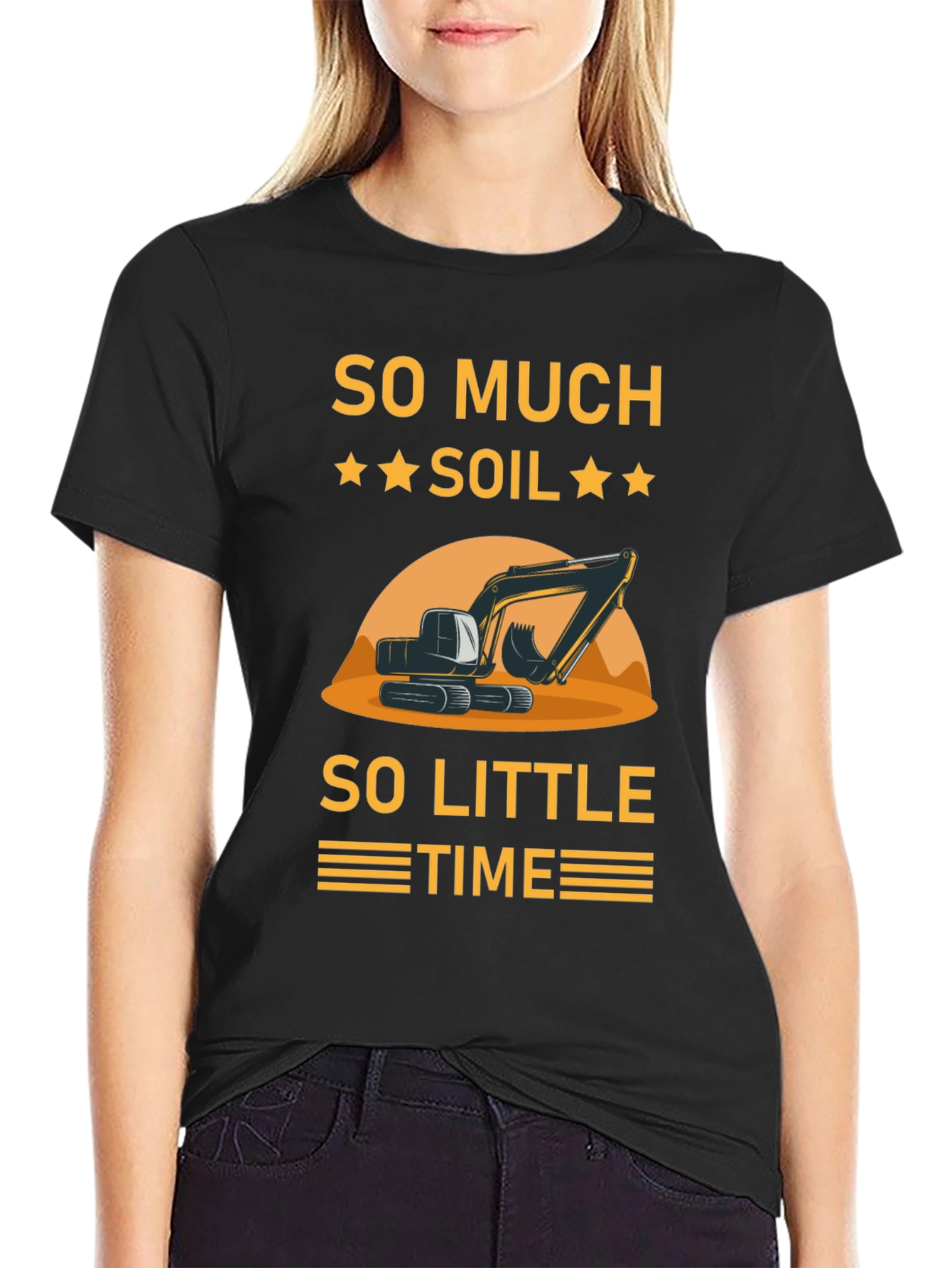 Black So Much Soil So Little Time T-Shirt view 2