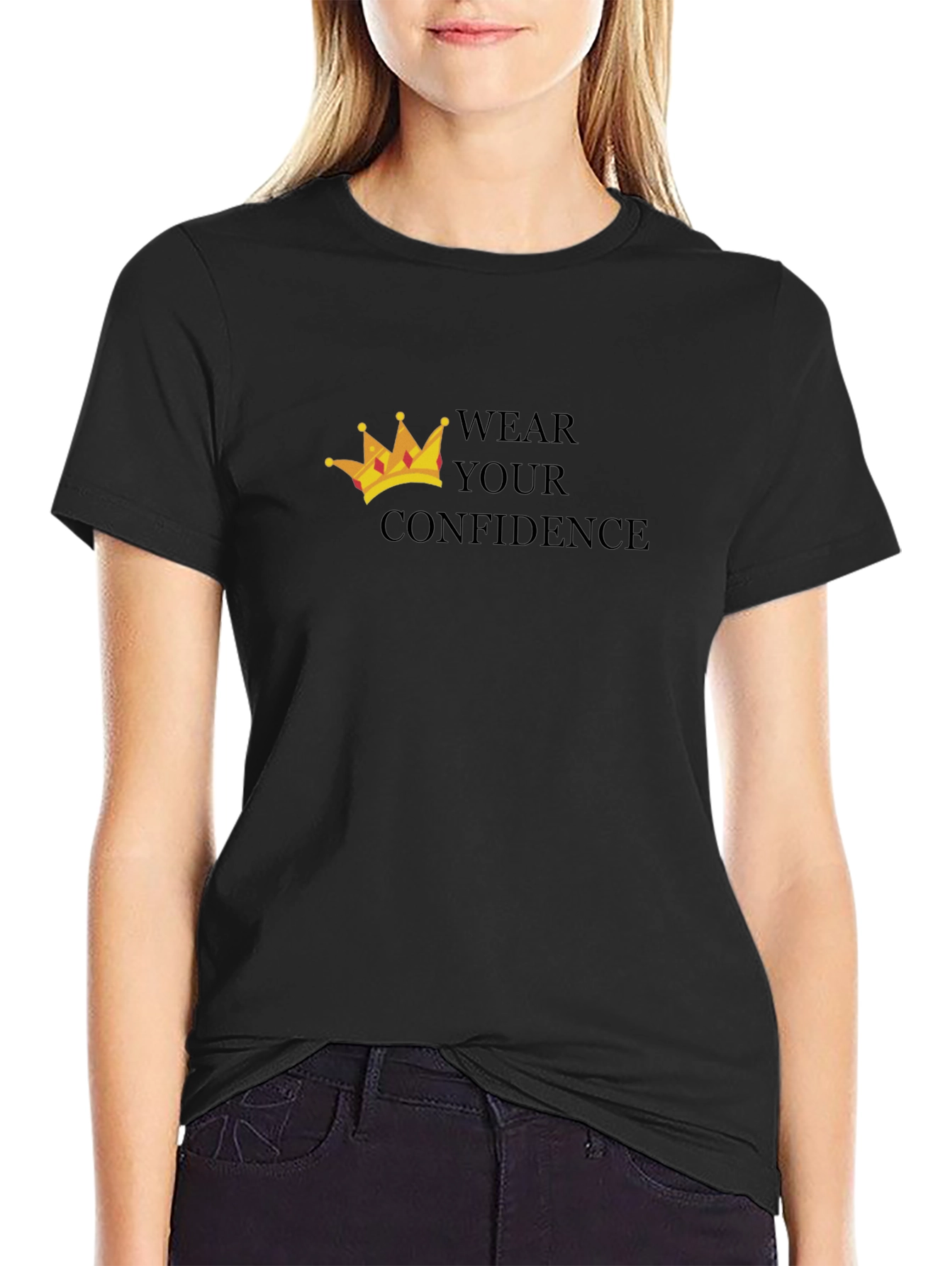 Black Wear Your Confidence T-Shirt view 2
