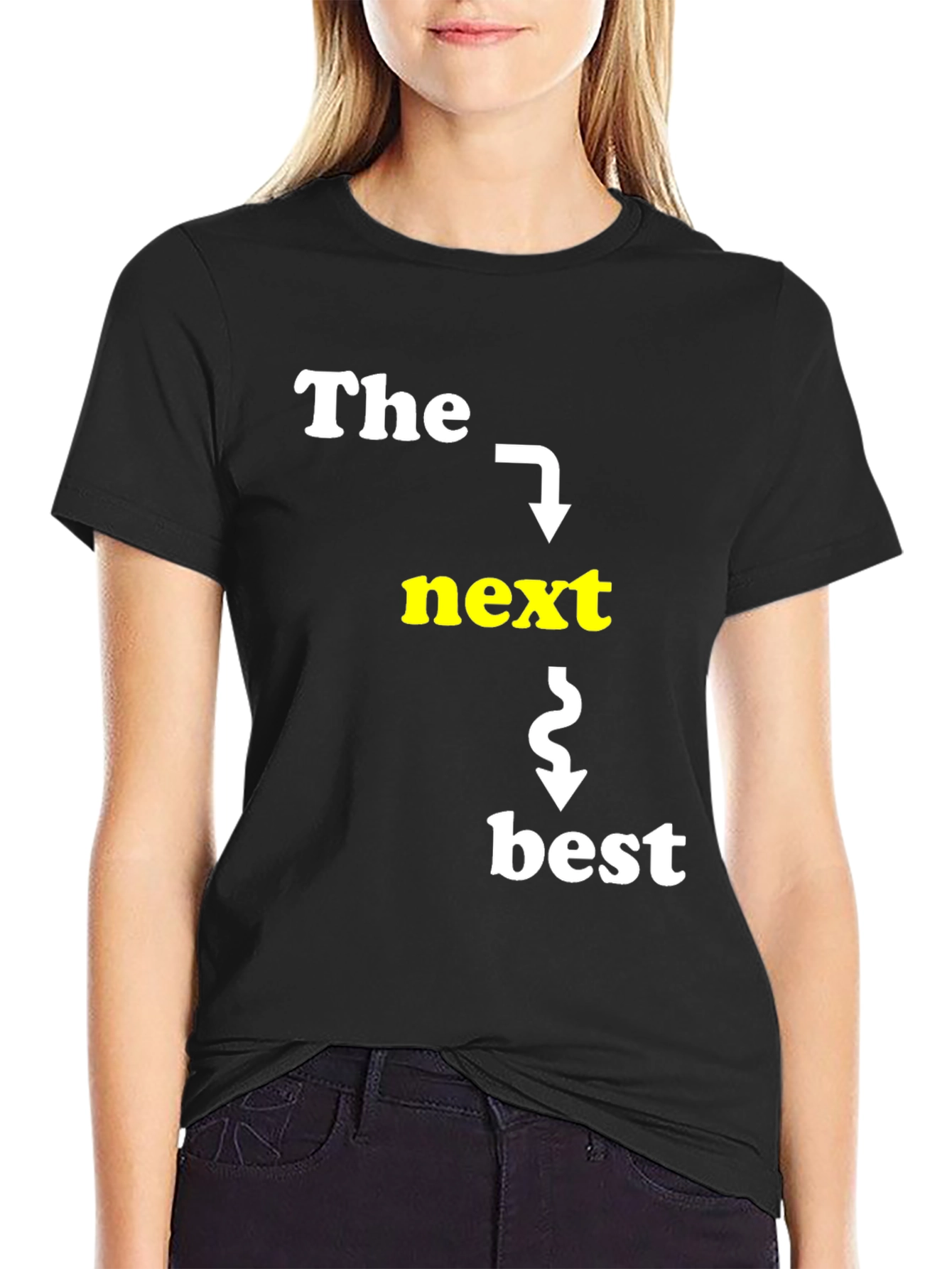 Black The Next Best Thing Graphic T-Shirt view 2