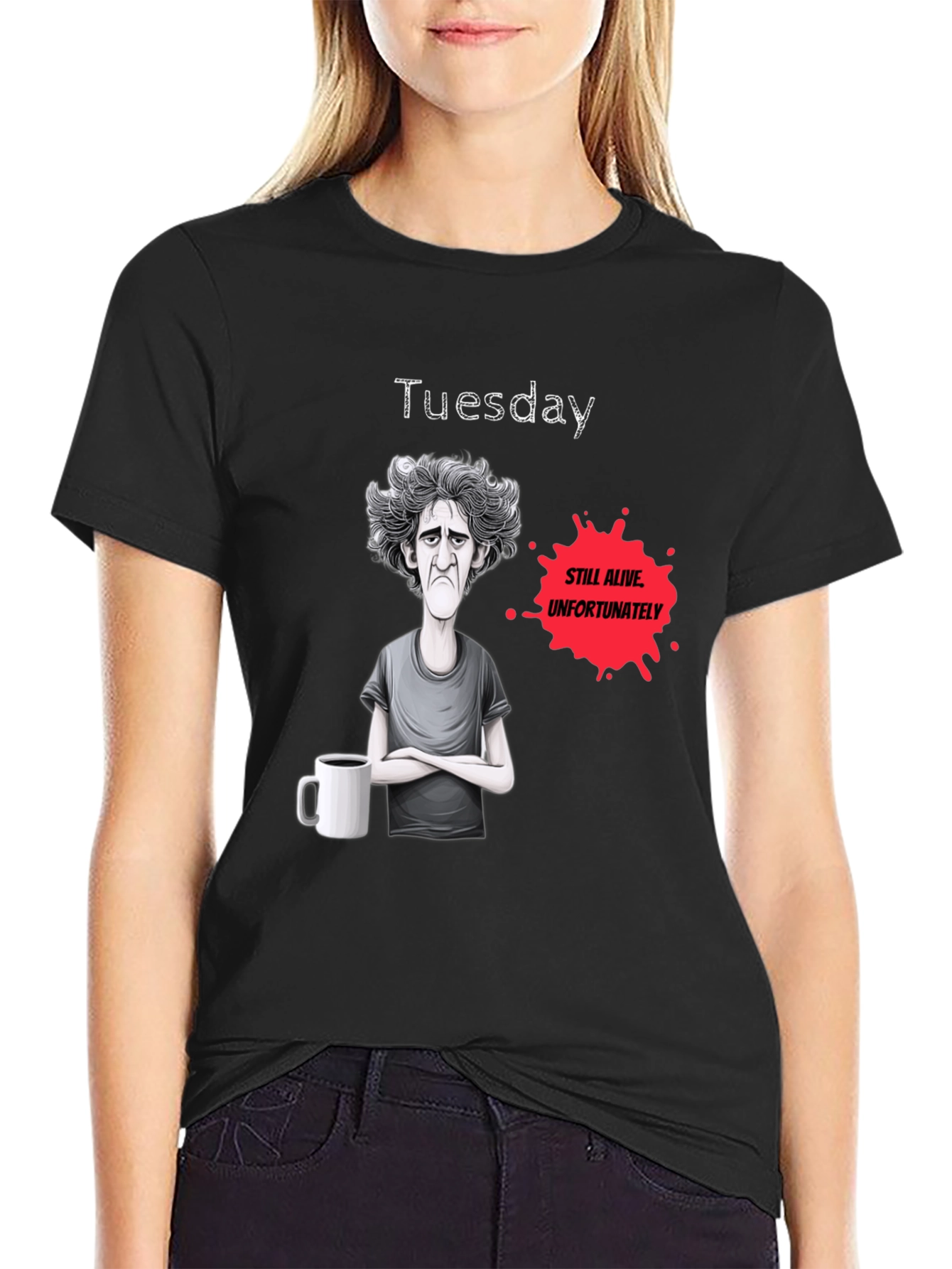 Black Tuesday Still Alive Graphic Novelty T-Shirt view 2
