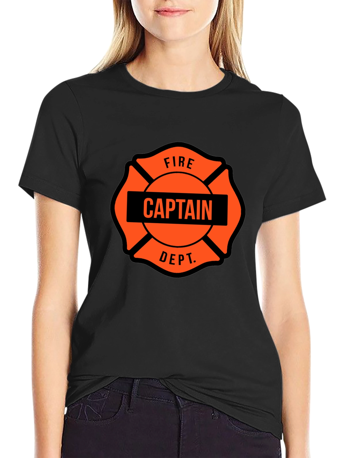 Black Fire Captain Dept. T-Shirt view 2
