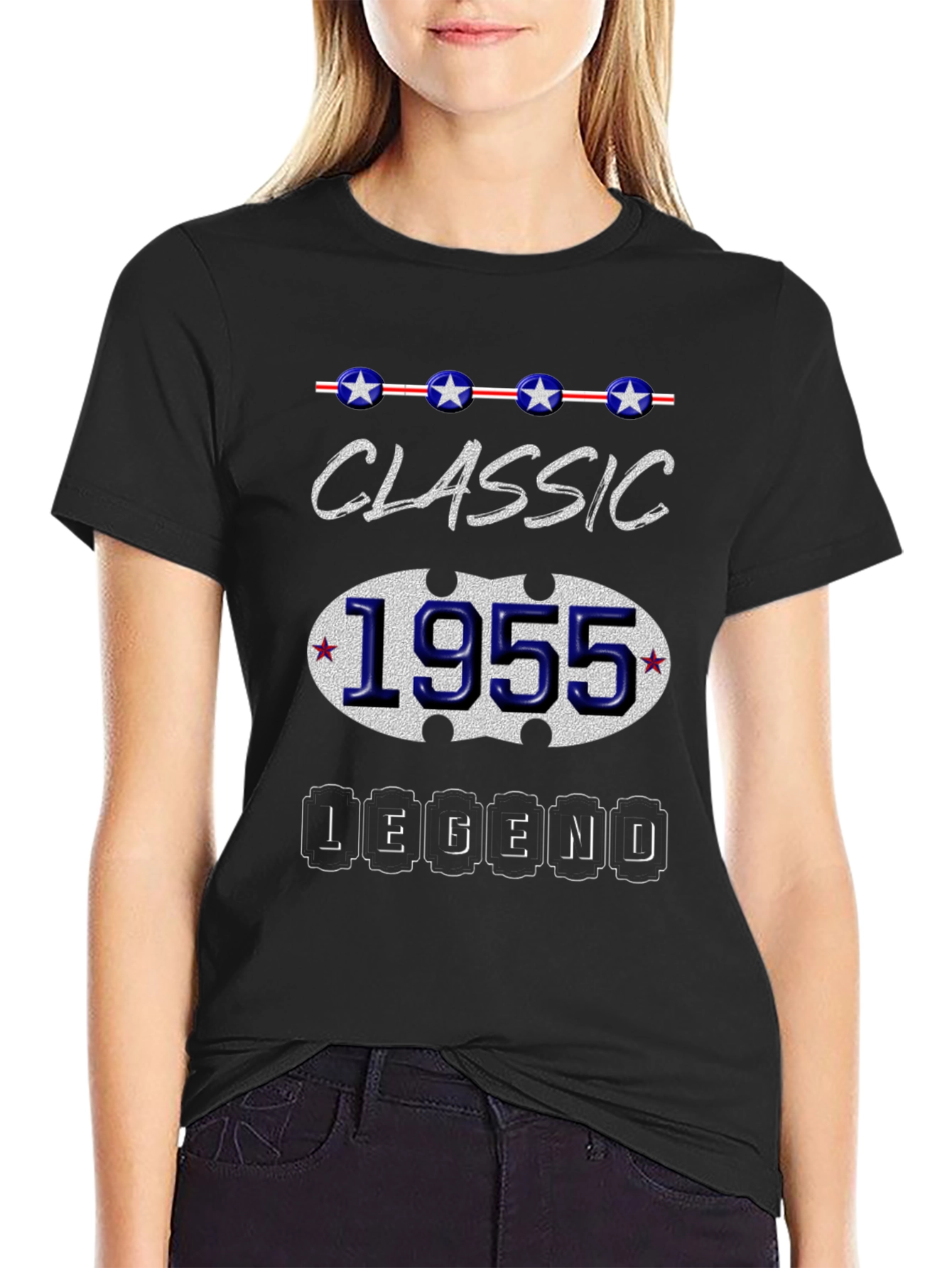 Black Classic 1955 Legend T-Shirt view 2