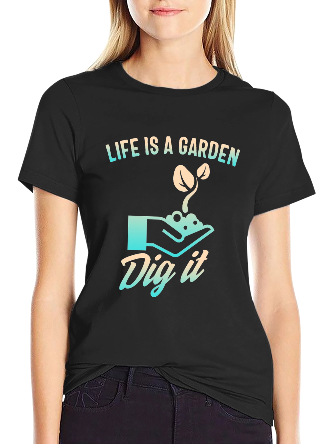 Black Life is a Garden T-Shirt - Dig It view 2