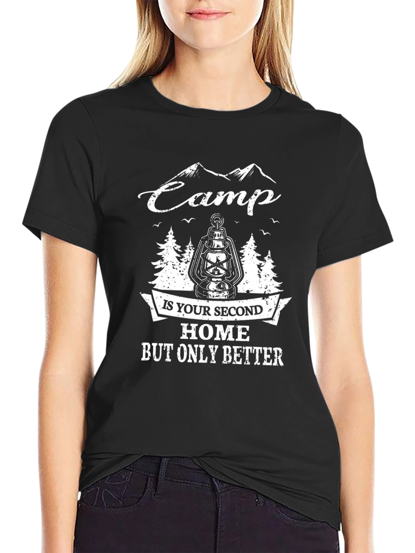 Black Camp is Your Second Home T-Shirt view 2