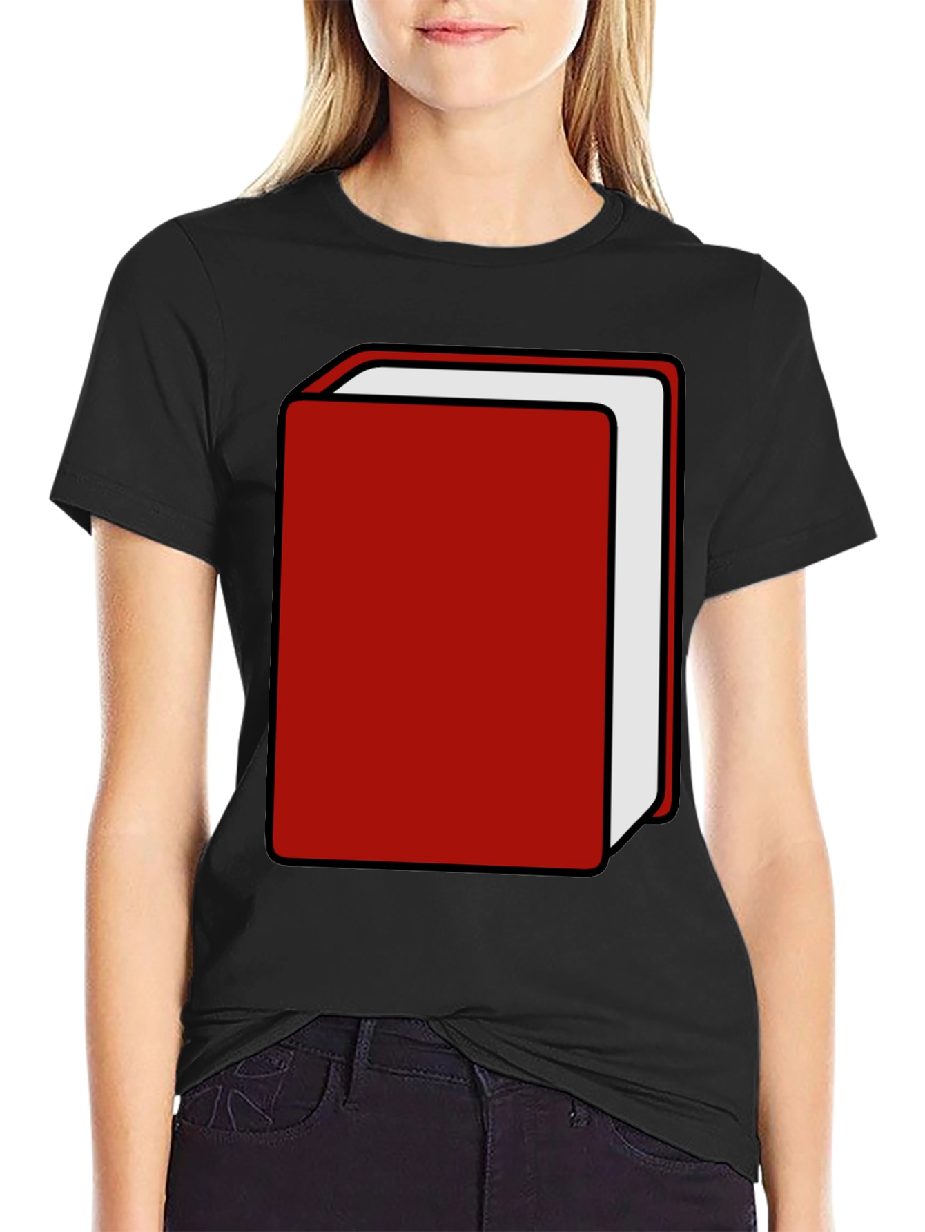 Black Red Book Graphic Tee - Stylish & Unique Design view 2