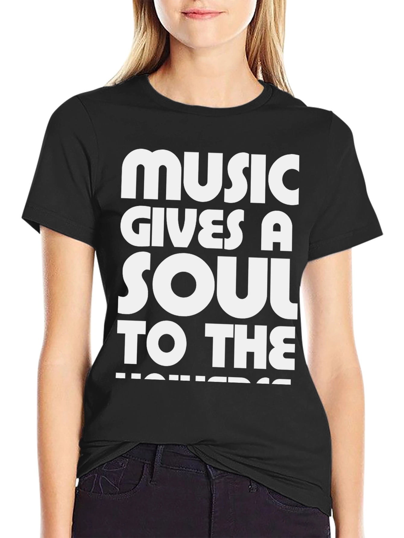 Black Music Gives a Soul T-Shirt view 2