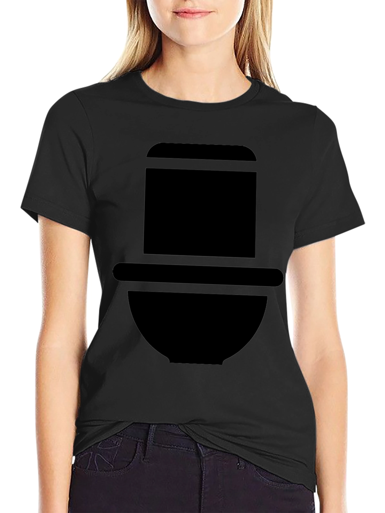 Black Minimalist Diver Helmet Graphic Tee - Black view 2