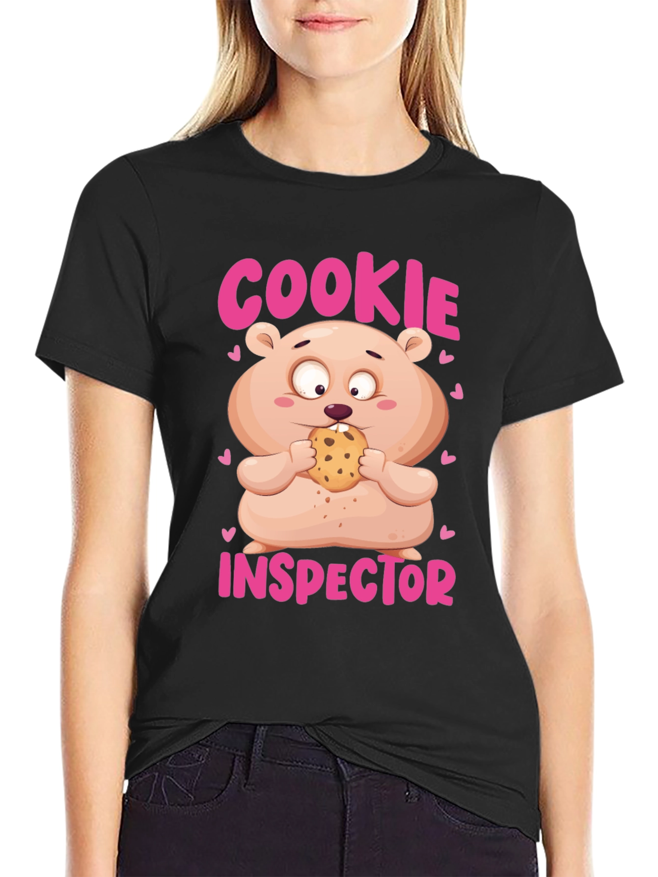 Black Cookie Inspector T-Shirt view 2