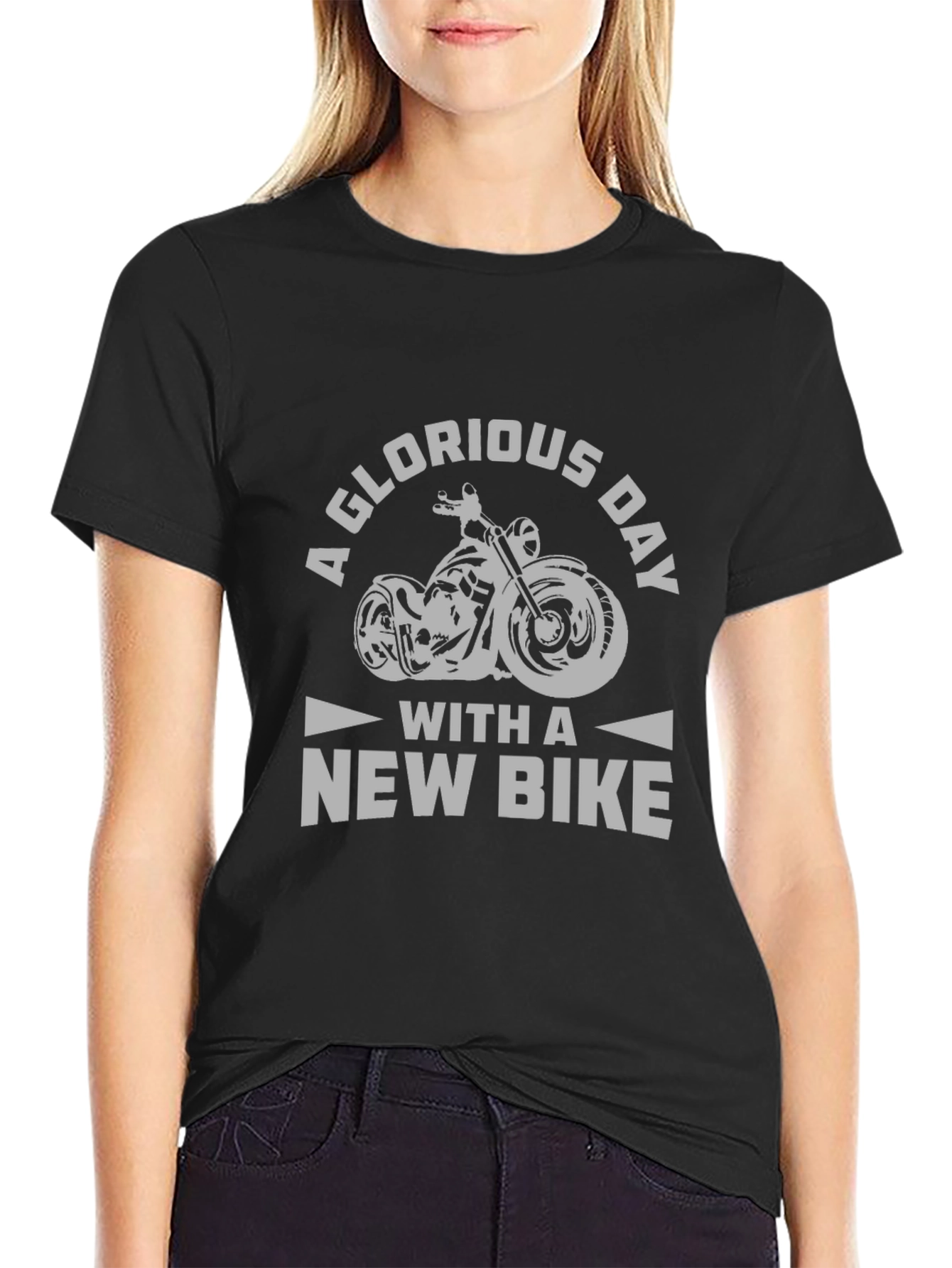 Black Glorious Day New Bike Graphic Tee - Black view 2
