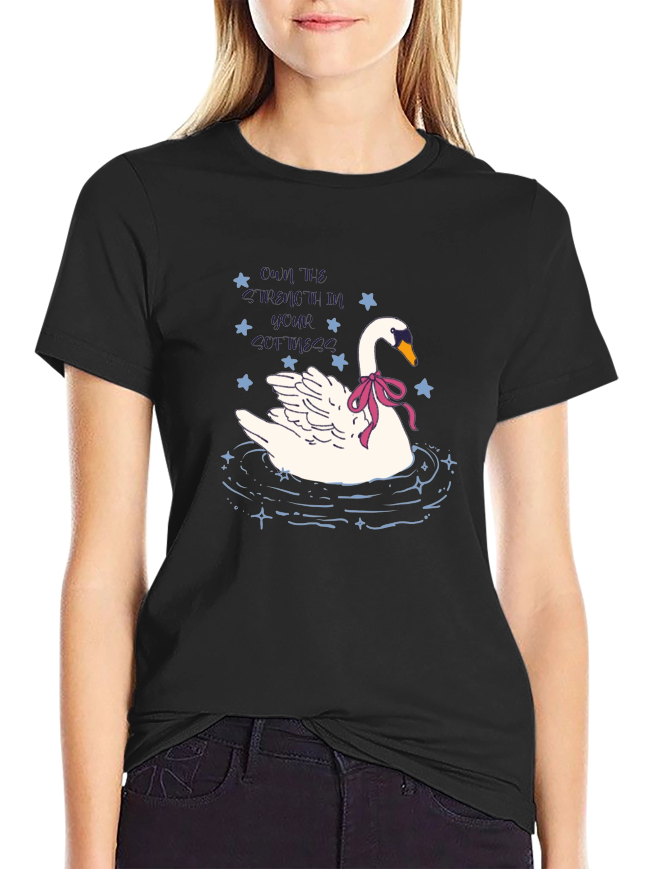 Black Swan Princess Graphic Tee - Stylish Unisex T-Shirt view 2