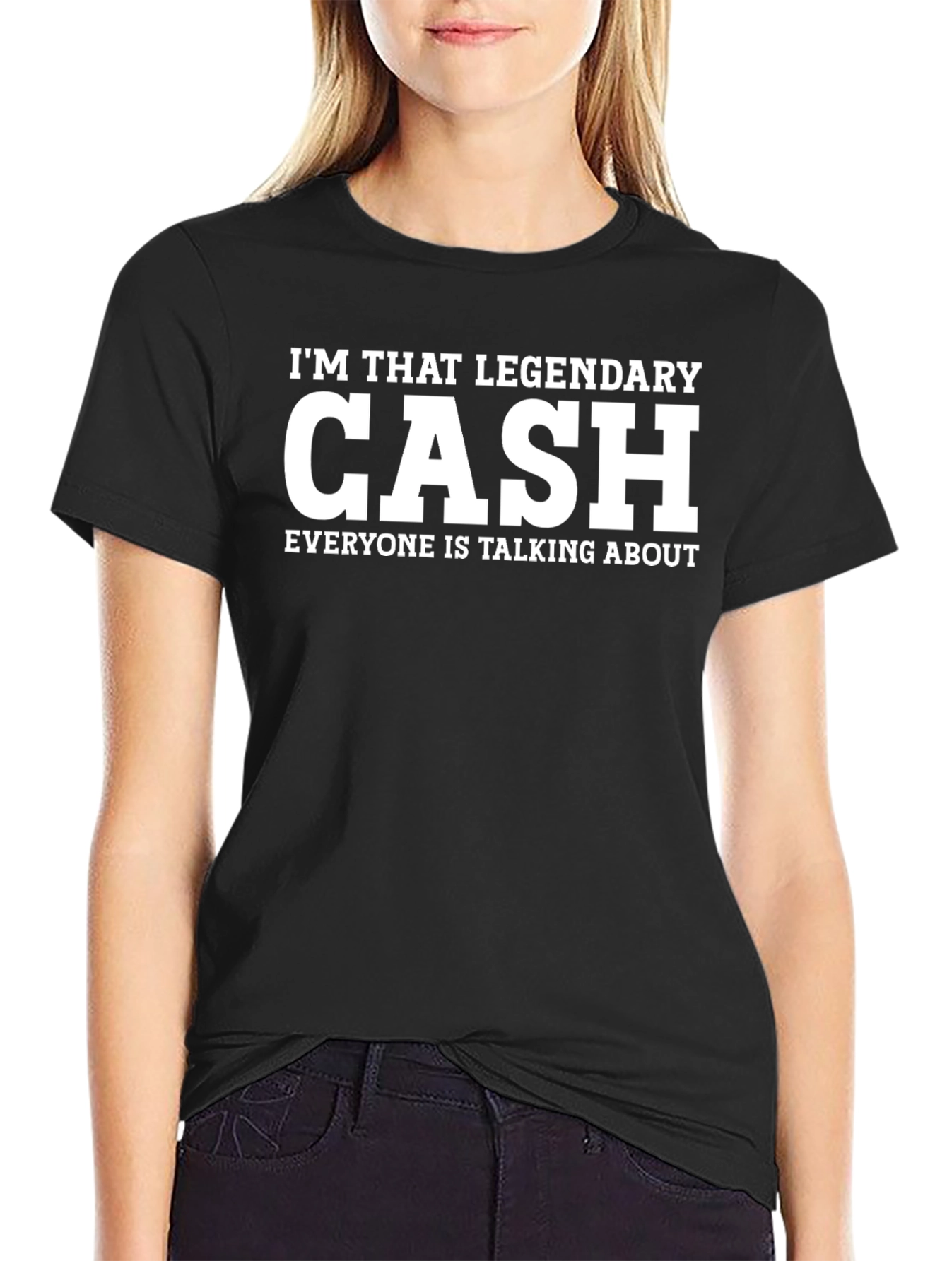 Black Legendary Cash Graphic T-Shirt view 2