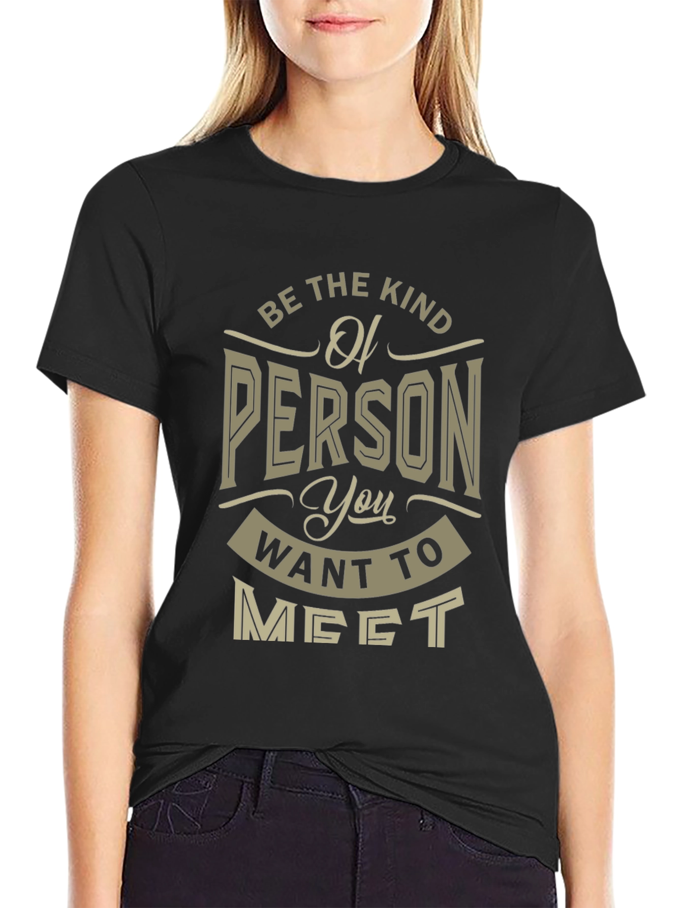 Black Be the Kind of Person T-Shirt view 2