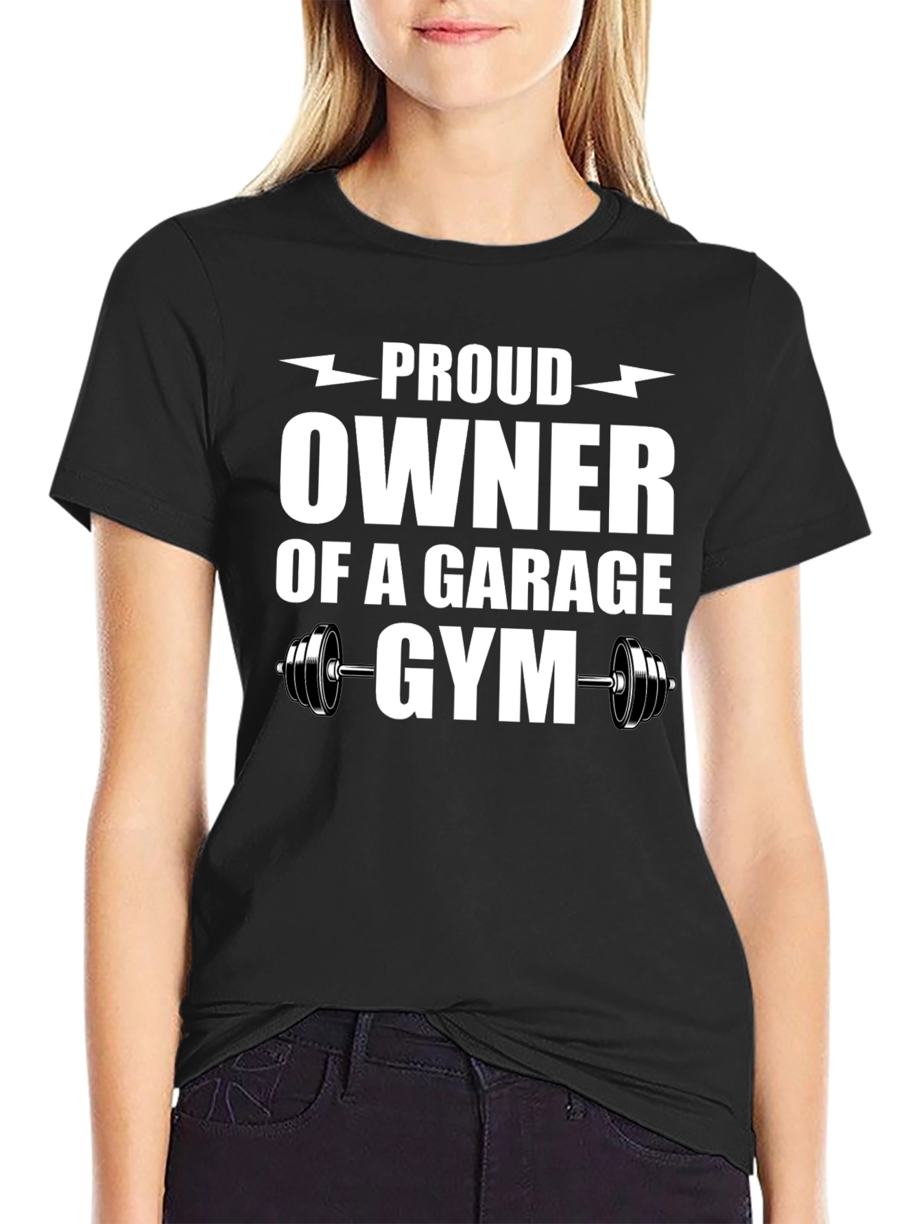 Proud Garage Gym Owner Black T-Shirt - 2