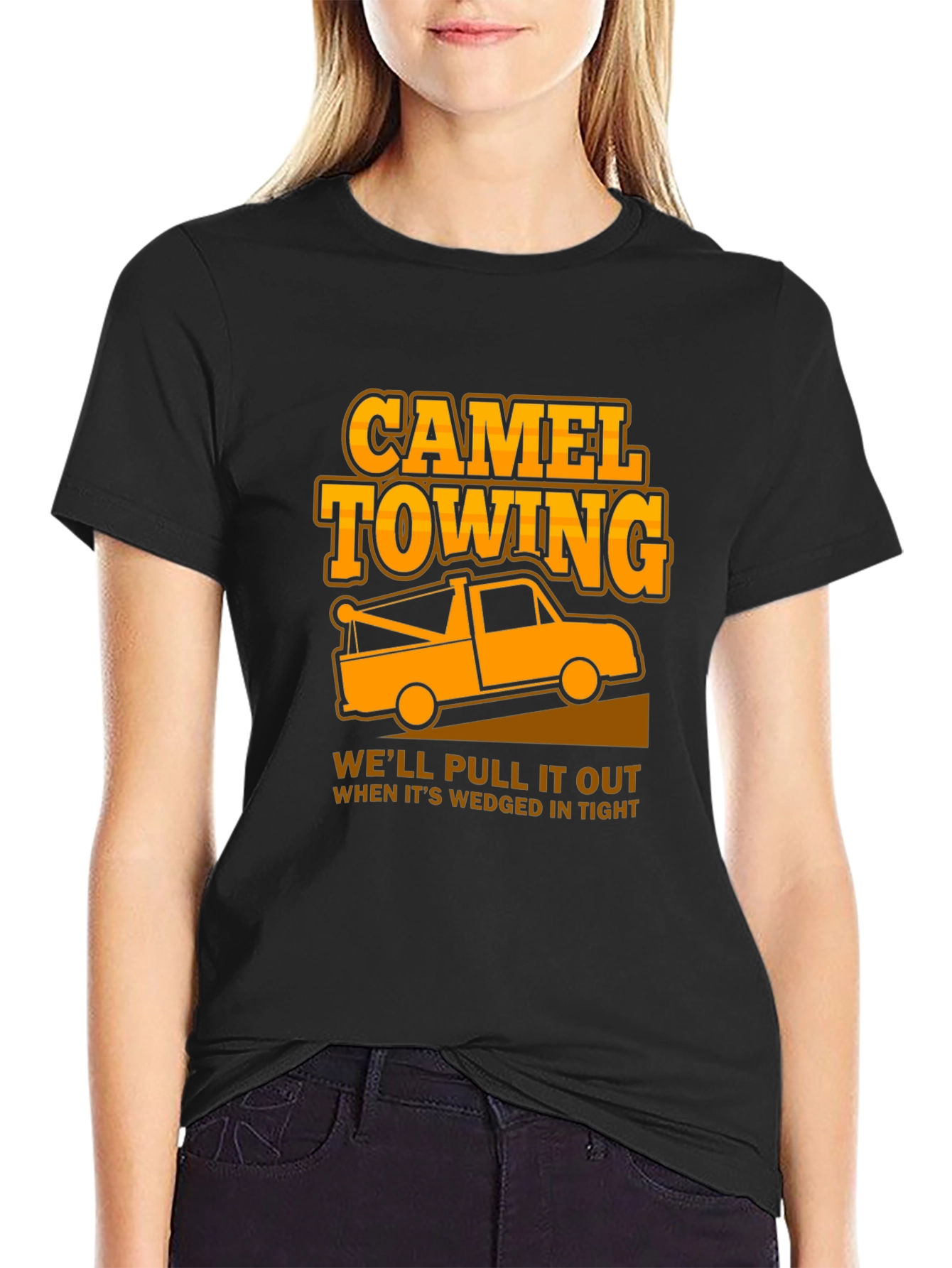Black Camel Towing Graphic T-Shirt view 2