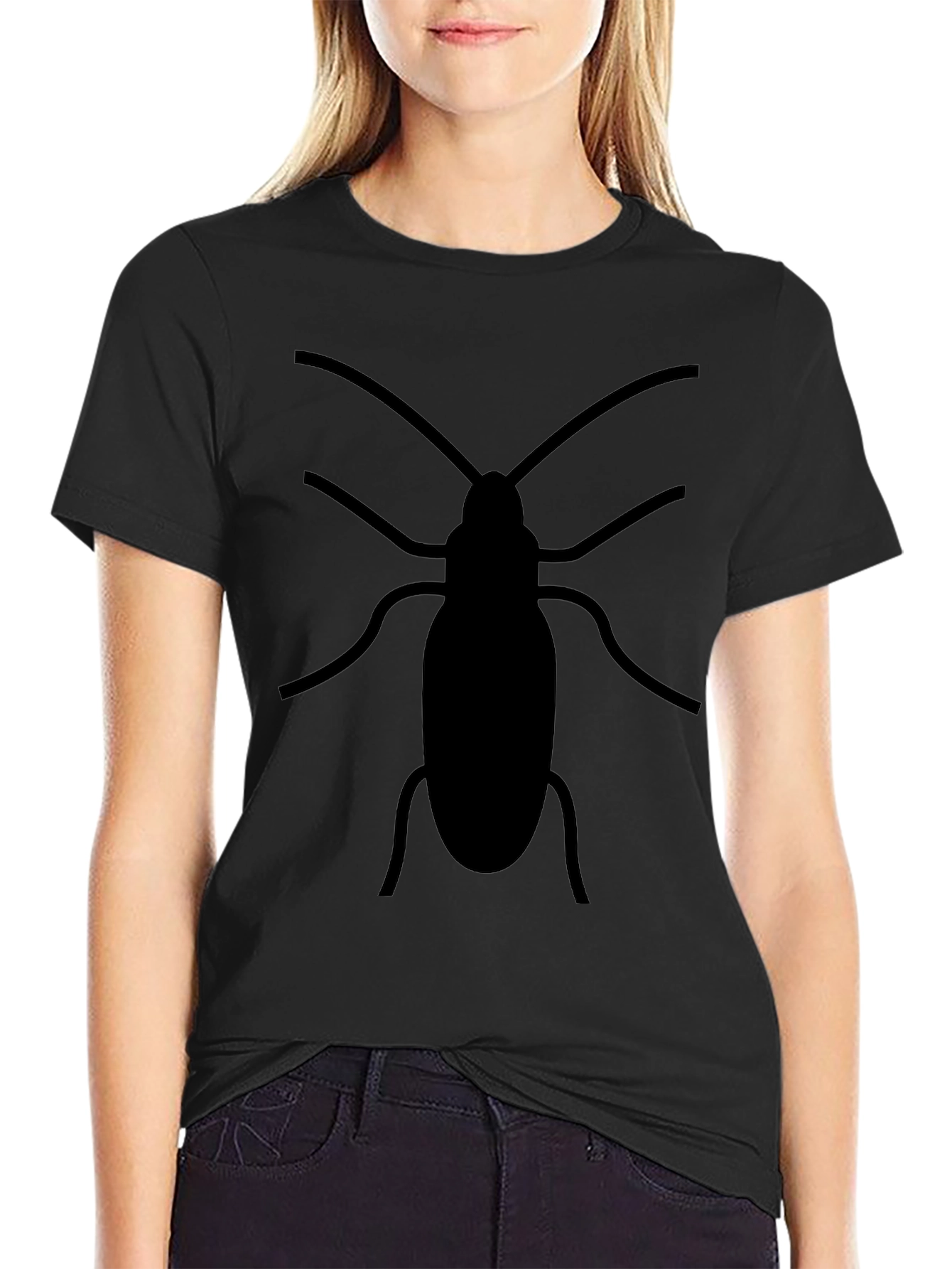 Black Black Cockroach Graphic Tee - Unisex view 2