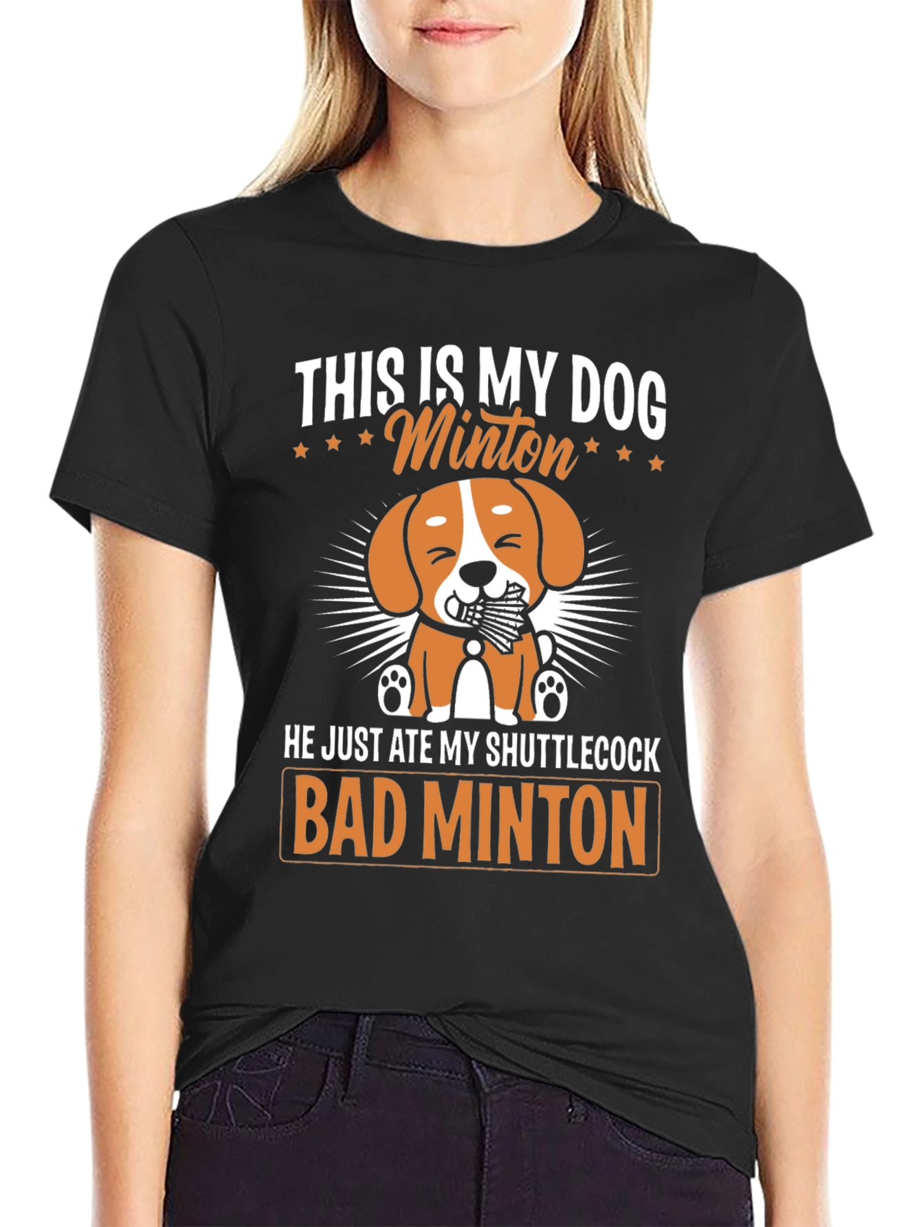 Bad Minton Dog T-Shirt - 2
