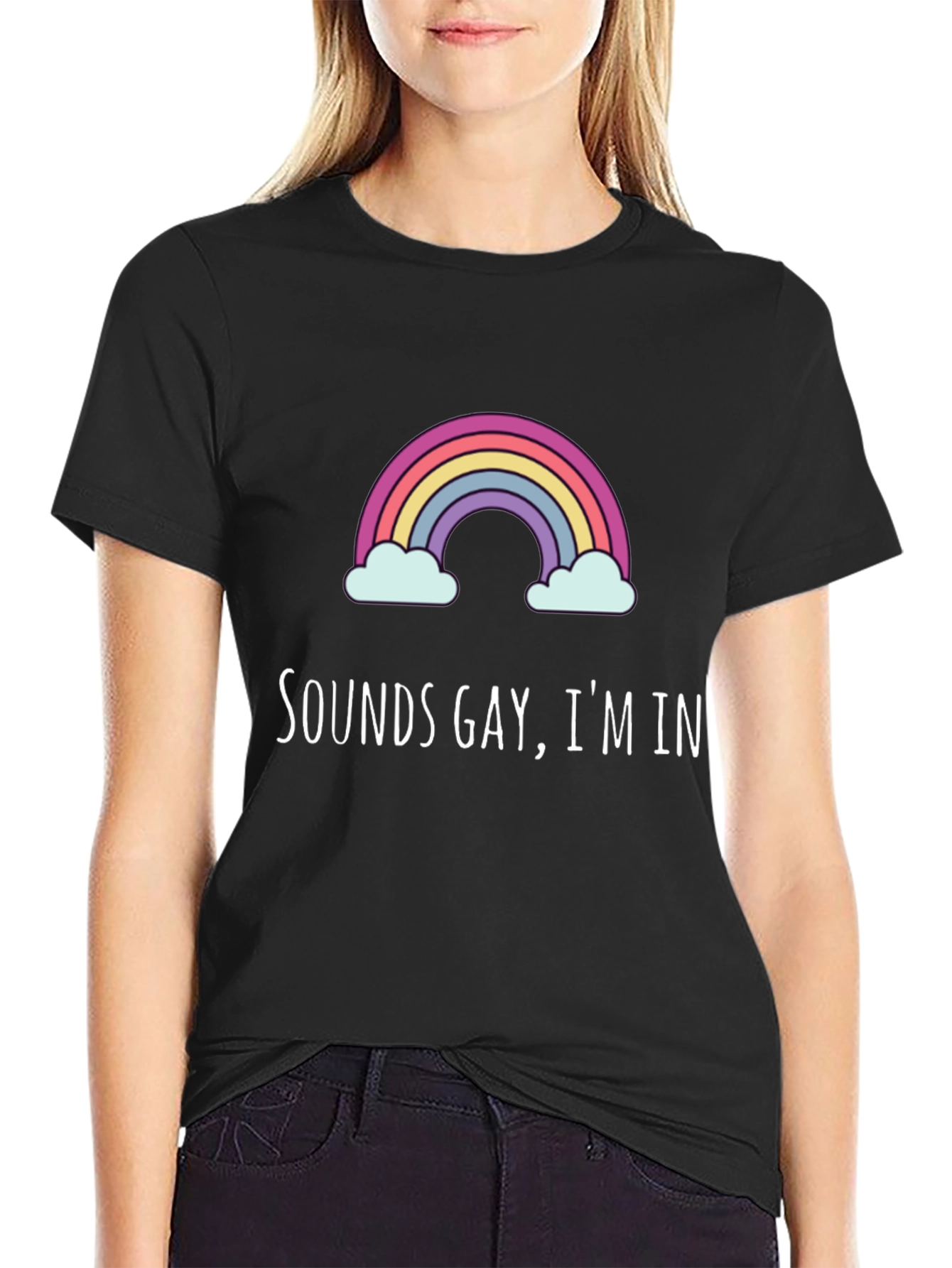 Black Sounds Gay, I'm In Graphic Tee view 2