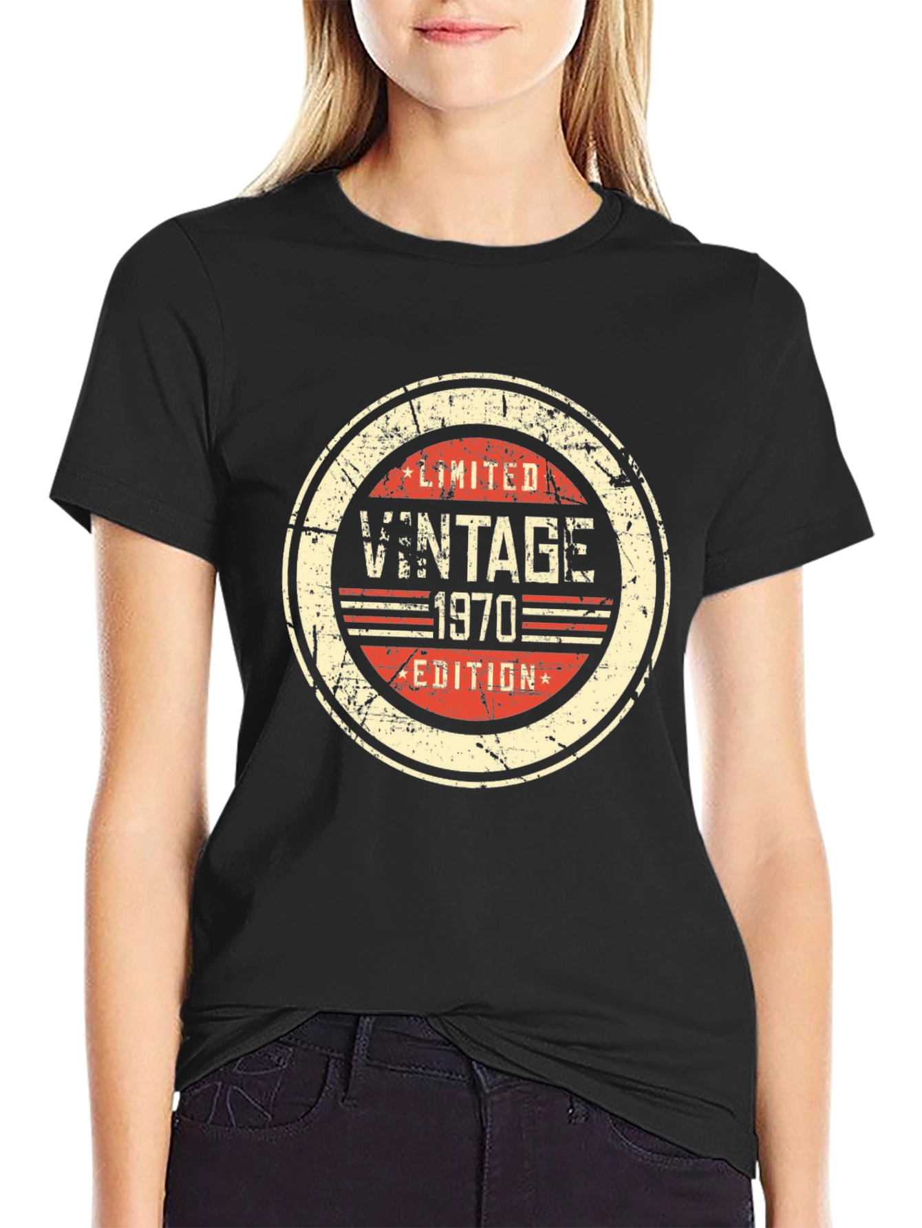 Black Vintage 1970 Limited Edition Black T-Shirt view 2