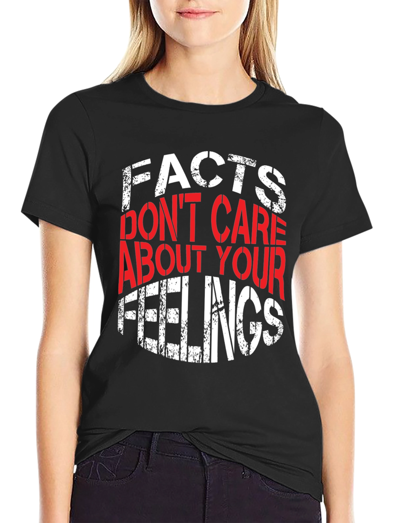 Black Facts Don't Care About Your Feelings Graphic Tee view 2