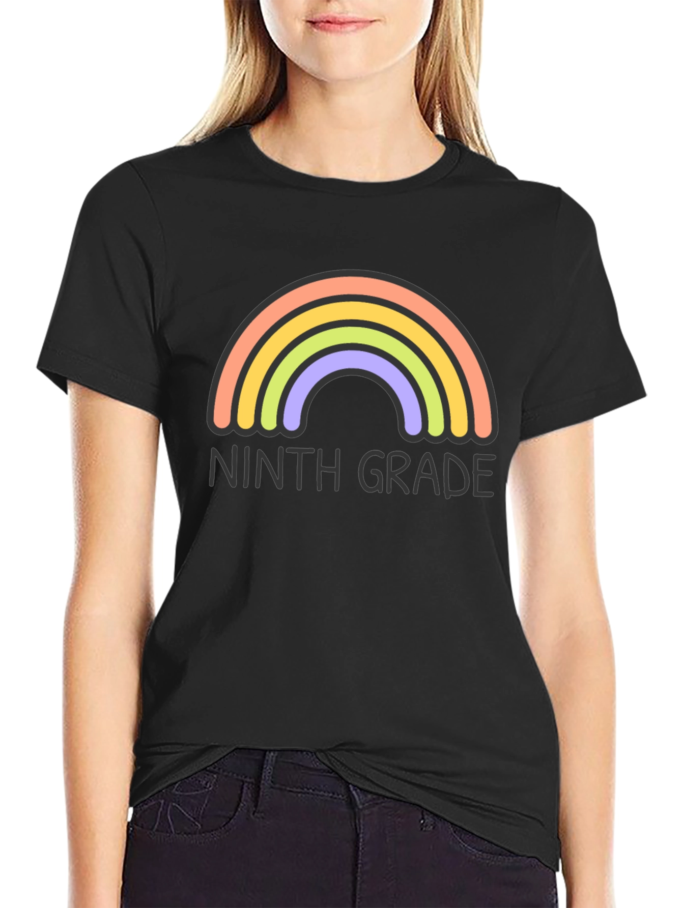 Ninth Grade Rainbow T-Shirt - Back to School Tee - 2