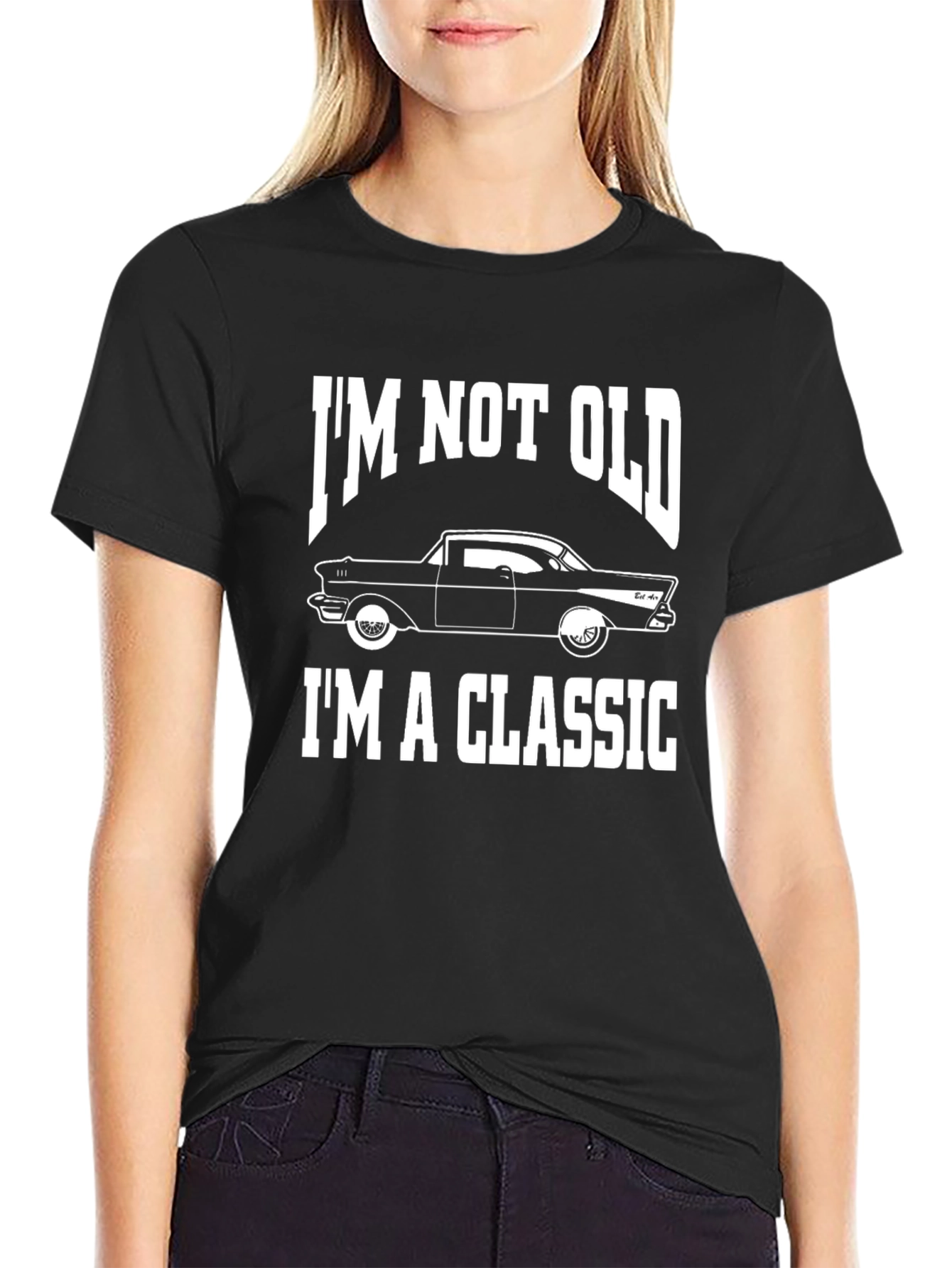 Black I'm Not Old, I'm A Classic Car T-Shirt view 2