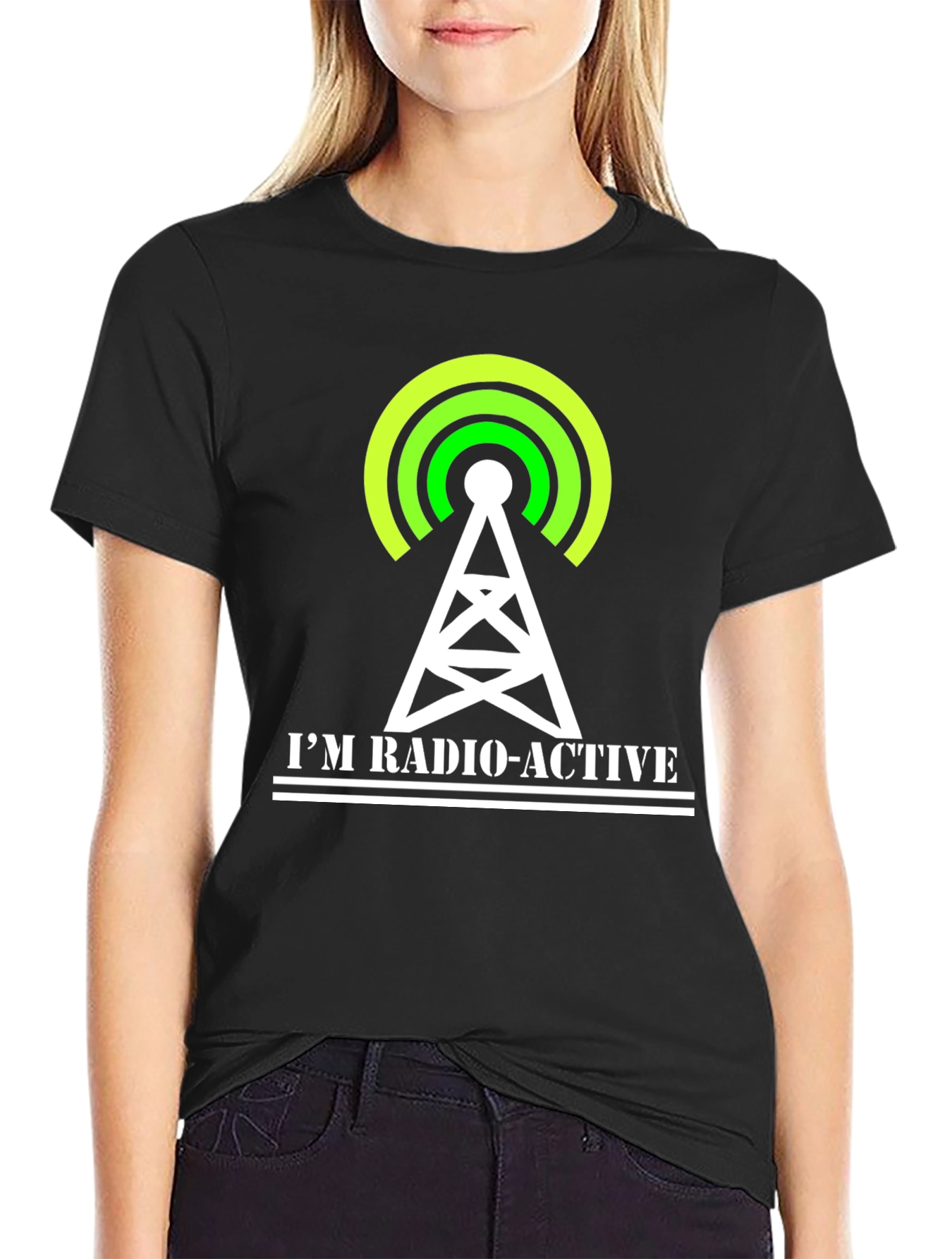 Black Radio-Active Graphic T-Shirt - Black view 2