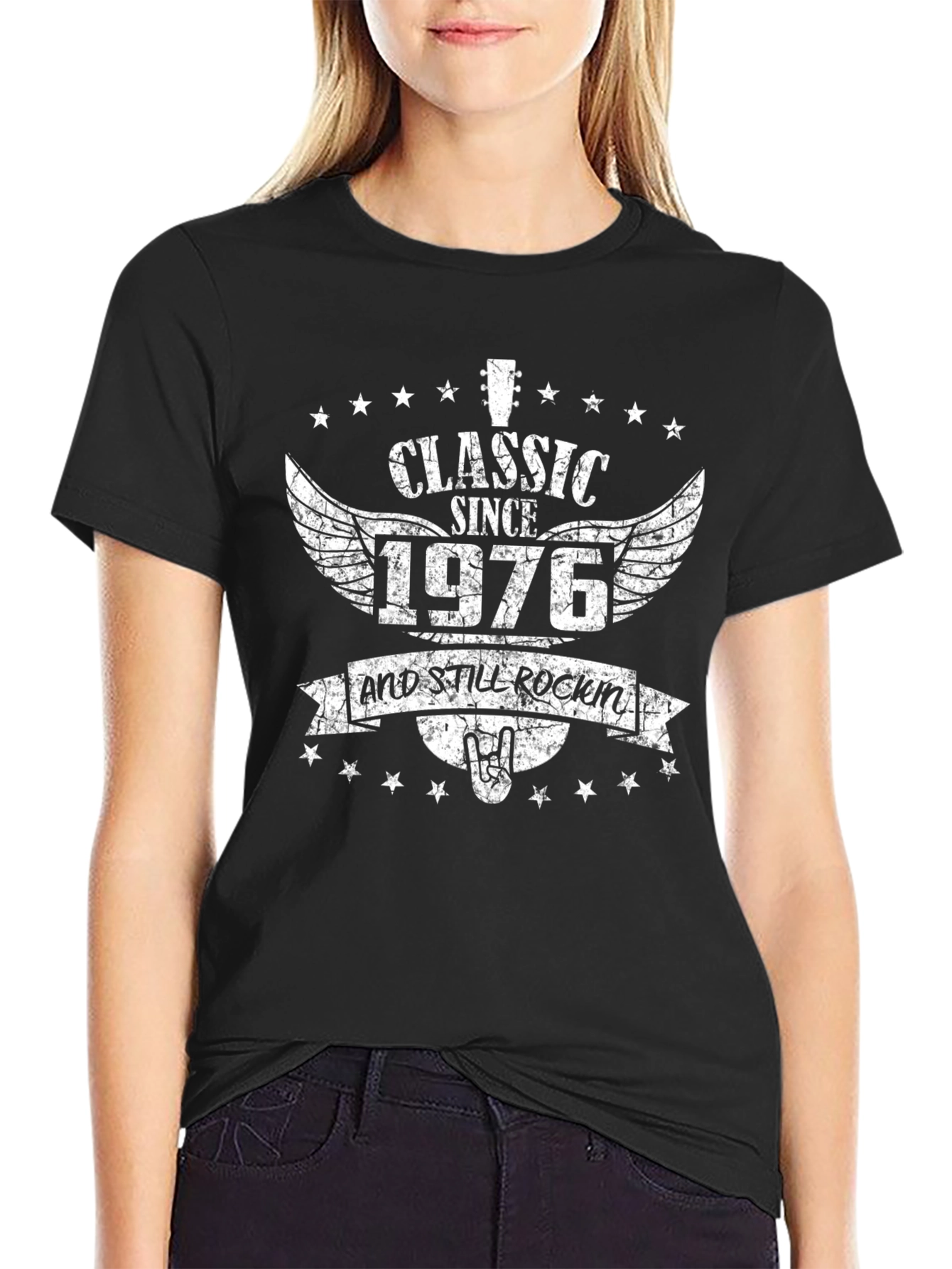 Black Classic Since 1976 Graphic T-Shirt view 2