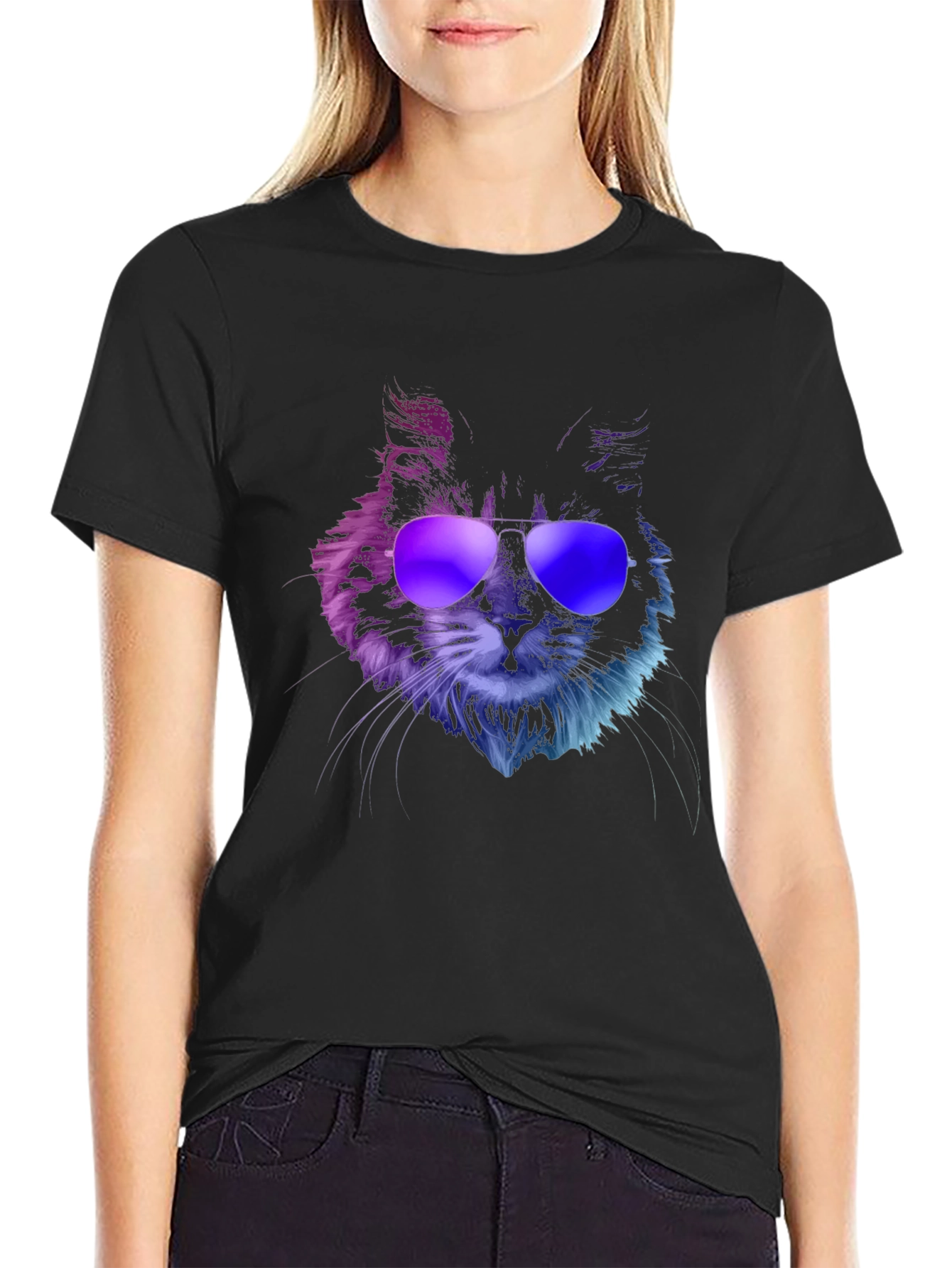 Cool Cat Graphic T-Shirt - Stylish Unisex Tee - 2