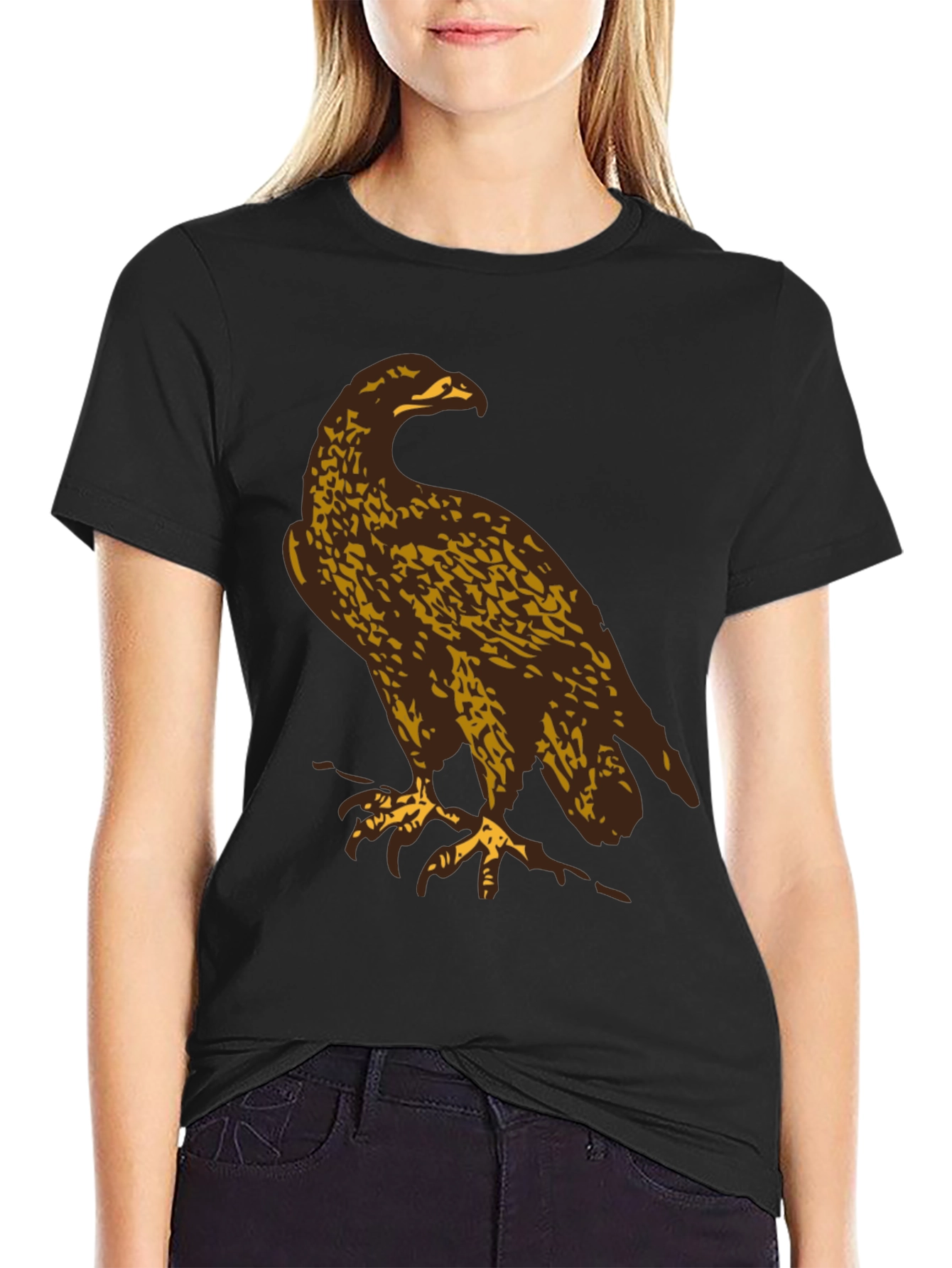 Eagle Graphic T-Shirt - Black Casual Tee - 2