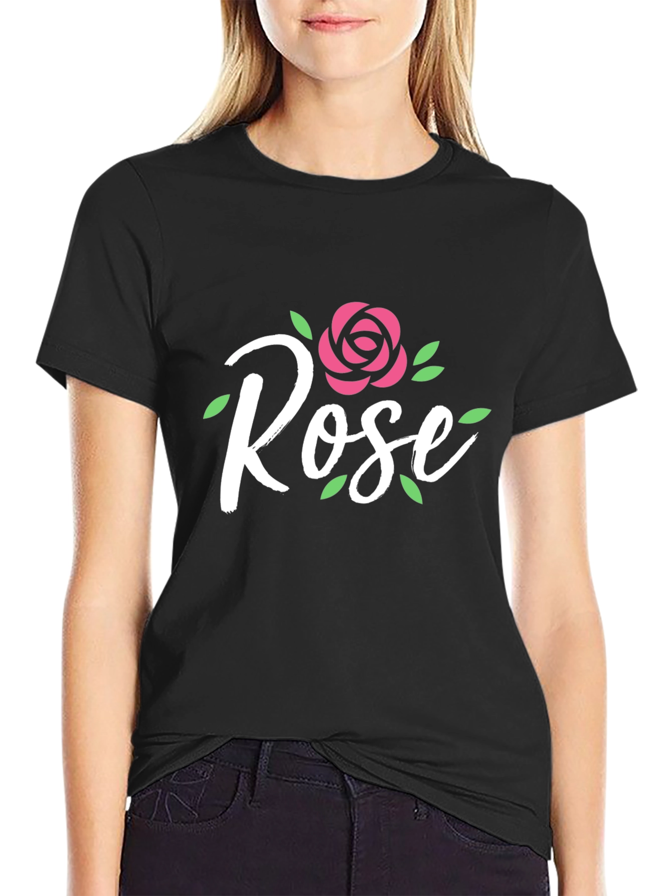 Black Rose Graphic Tee - Stylish Men's T-Shirt view 2